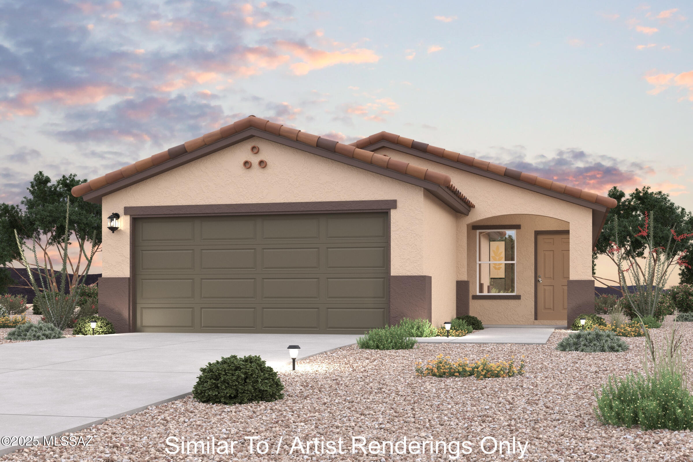Discover Your Dream Home in the Entrada Del Toro West! The Hayden Plan offers a seamless open-concept design that integrates Living, Dining, and Kitchen areas--perfect for hosting guests or relaxing in comfort. The Kitchen boasts beautiful cabinetry, quartz countertops, and LG appliances. Retreat to the tranquil primary suite featuring dual vanity sinks and a spacious walk-in closet. Two additional bedrooms and a charming, covered patio complete this exceptional home. Enjoy energy-efficient Low E windows and a two-car garage.