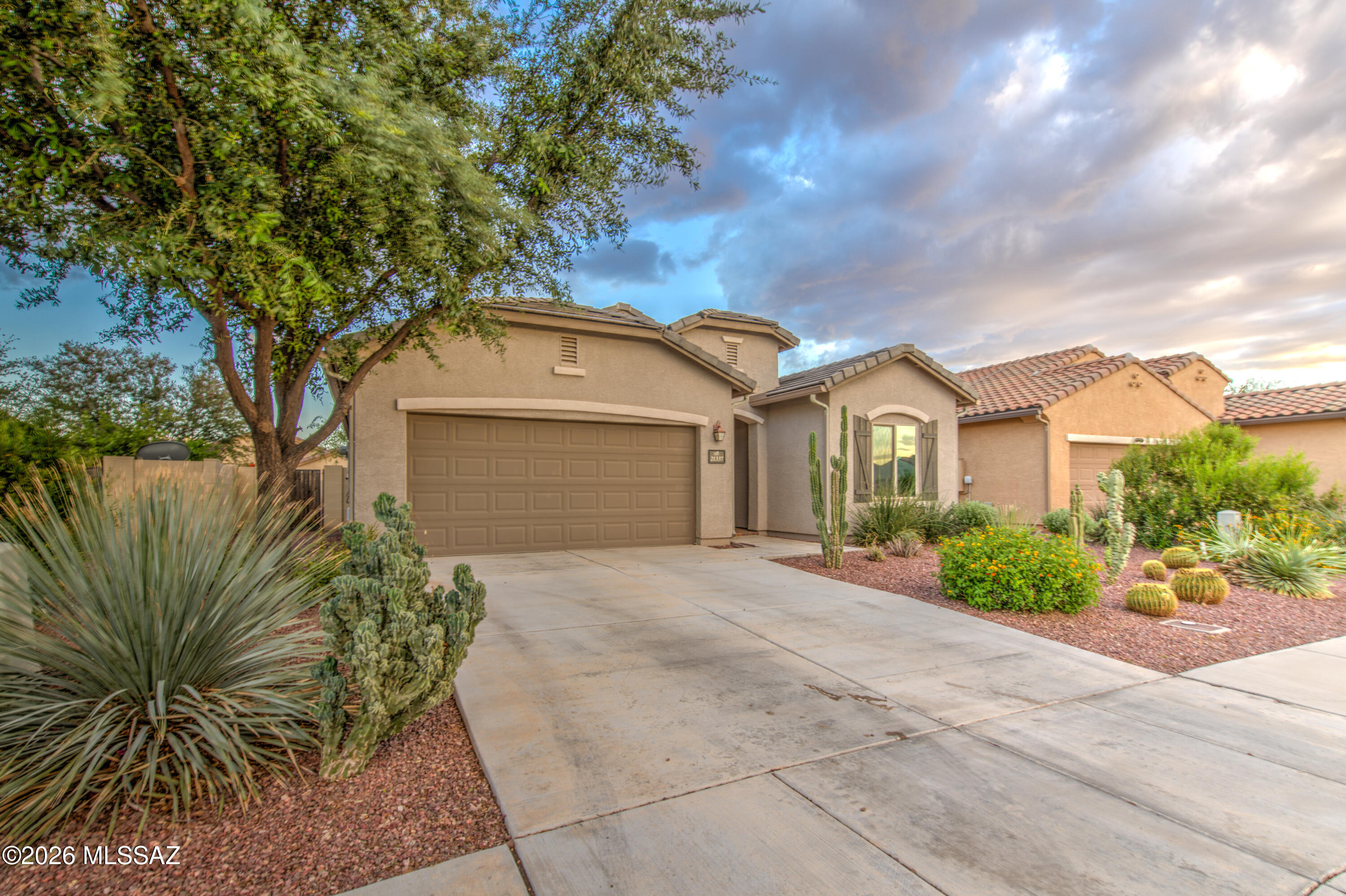 Welcome to the adorable and well maintained subdivision of Red Rock village.  Step inside to a move-in ready home in immaculate condition with lots of upgrades including OWNED SOLAR.  No payments, no lease, just free energy. Two large bedrooms. Neutral color paint throughout. Tile flooring in all the main living & walking areas with carpet in the bedrooms. The kitchen has granite countertops, upgraded cabinetry, appliances, island with breakfast bar, and it is well lit. Granite counters in the bathrooms as well. Come see this beauty for yourself! You will love it. It's move-in ready now