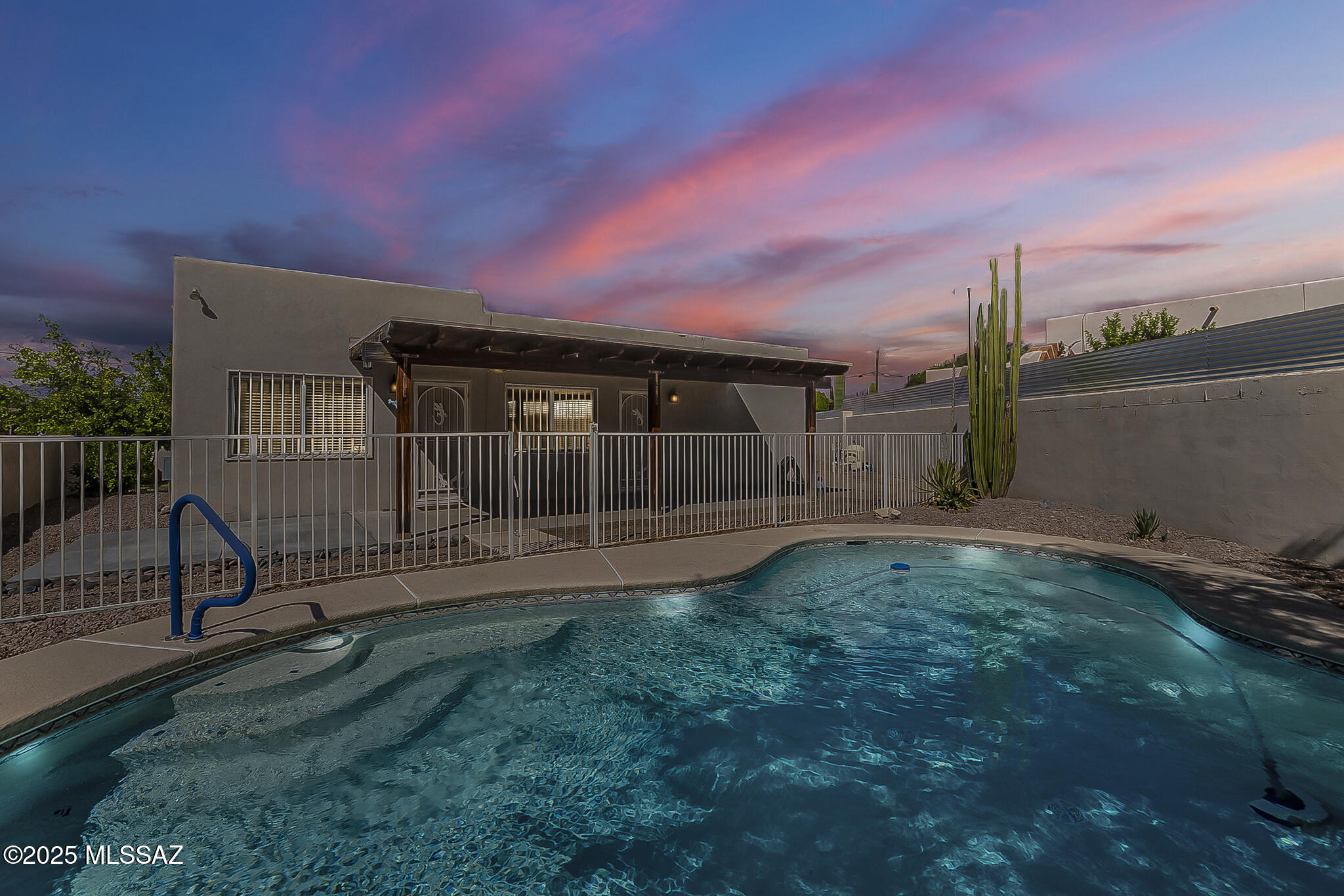 Range Priced $350,000-$365,000. Fully prepared for a smooth purchase with inspections, appraisal, & clean roof report already completed! This well-maintained 3bd/2ba corner-lot home includes a private backyard retreat with a refreshing pool. The interior features soaring ceilings, a cozy gas fireplace, and a functional layout that connects multiple living spaces with ease. The kitchen is designed for both everyday living and entertaining, complete with stainless steel appliances and a convenient breakfast bar overlooking the dining area.

The primary suite provides a relaxing escape with dual sinks and direct access to the patio. Step outside to enjoy the extended covered patio, ready for a future spa or hot tub, along with low-maintenance landscaping. Additional highlights: Includes a water softener system and a spacious two-car garage. With minimal neighboring exposure, this home offers a sense of privacy while still being close to The Loop, nearby parks, and local schools. Enjoy Arizona living at its best in this inviting outdoor space.