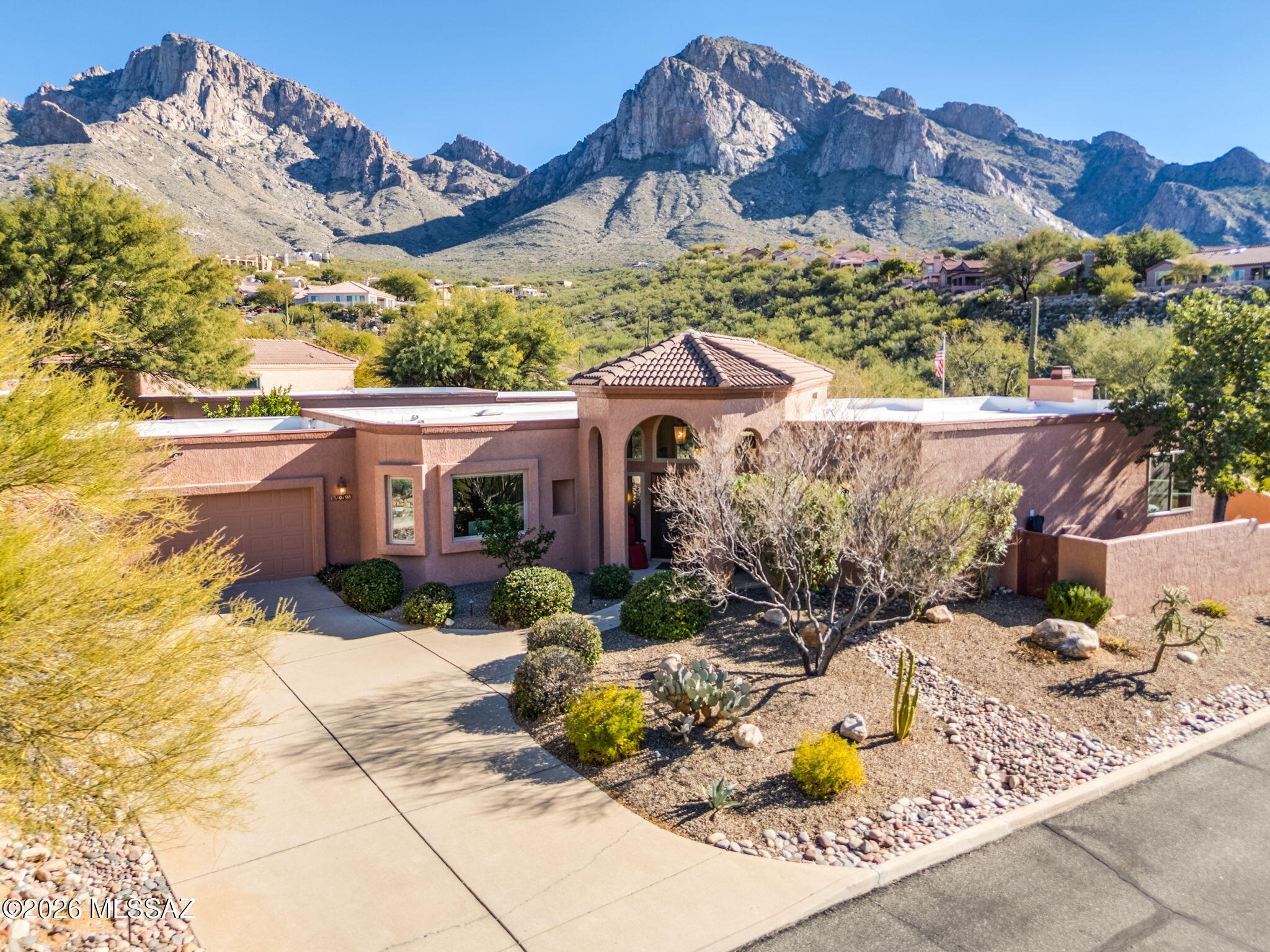 Stunning 3BD/3BA (2,087 sqft) home in the prestigious guard-gated community of La Reserve, fully remodeled inside & out, with breathtaking city & mountain views. Enter to the elegant great room w/soaring ceilings. Open gourmet kitchen has been updated w/granite countertops, SS appliances, subway tile backsplash & under-cabinet lighting. The kitchen nook is a perfect spot to enjoy meals while taking in the mountain views. The spacious & private primary suite features custom built-in cabinetry, walk-in closet & luxurious remodeled bath. Numerous upgrades include custom Milgard windows, Lennox HVAC w/ AirFlo air purifiers & two new Essency water heaters. Exceptional outdoor living w/ Travertine patios, pergola & professional landscaping/lighting. Enjoy the exclusive Rams Hill community pool.
