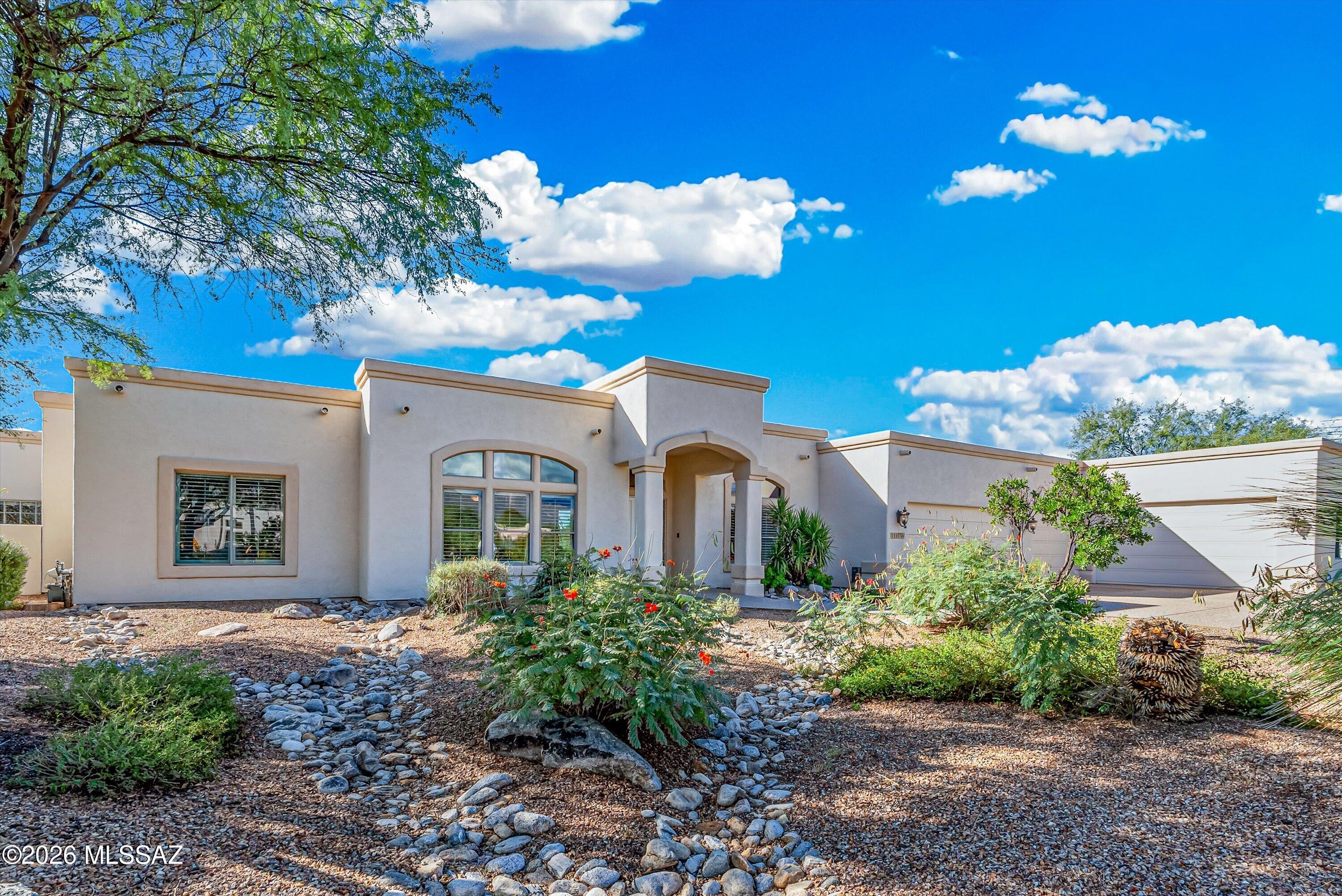 Located in the gated Valle Escondido community in Bel Air's Tanque Verde Valley, this 5-bedroom, 3-bathroom home was built in 2004 and sits on just under an acre. The home features a spacious recreation room and a backyard with synthetic grass for easy maintenance and outdoor enjoyment. A standout feature is the heated and cooled 5-car garage, which can be converted back to a 7-car garage, offering additional space for vehicles, storage, or hobbies. Main house 3,702 SQFT Rec room 589 SQFT