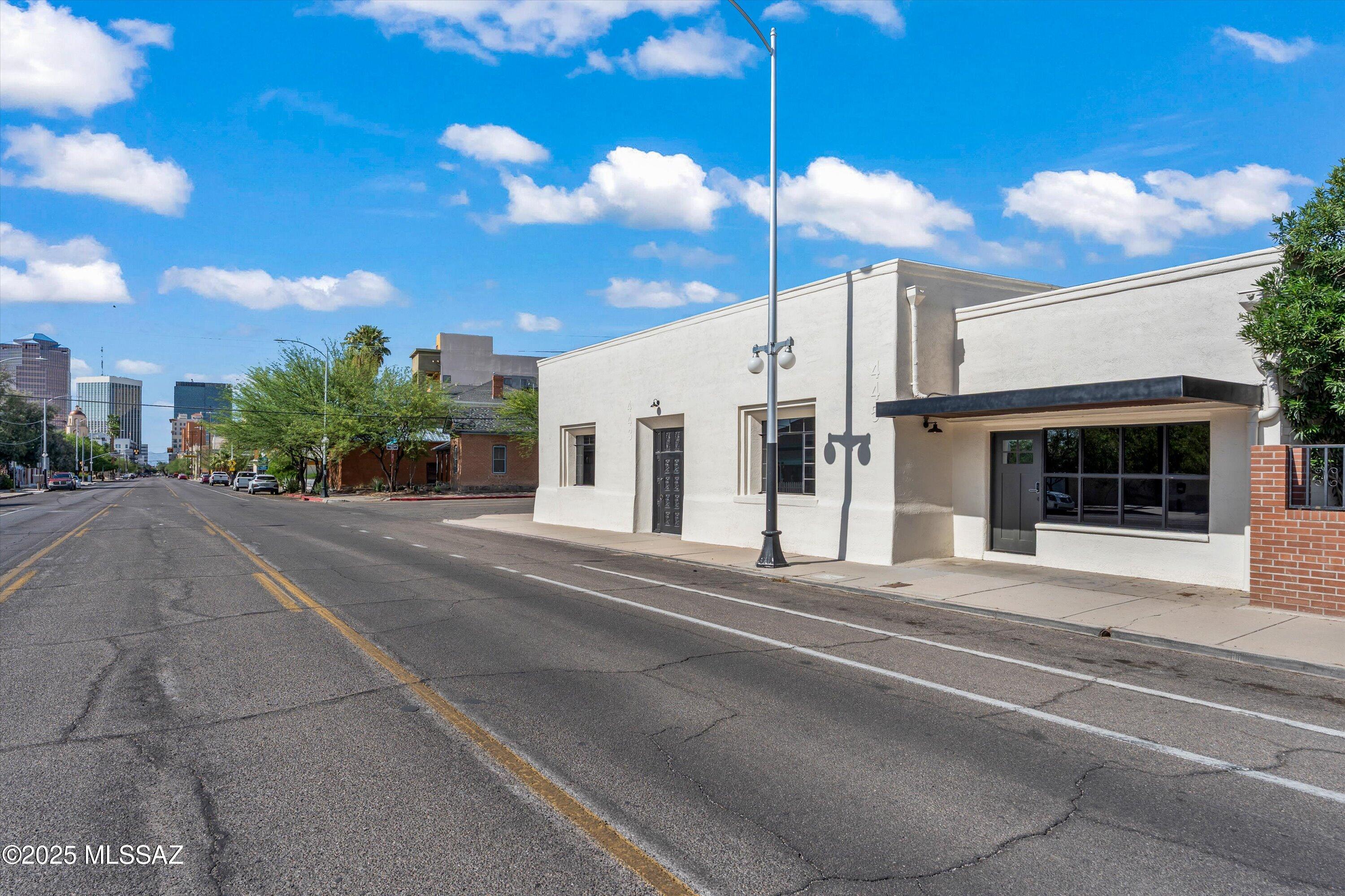 Owner/Agent. Seize the opportunity to own a prime corner lot Commercial property in Historic Residential Armory Park. Originally, Amado's Compound around 1840 -1940. Formerly Tucson's Youth Music Ctr. & The Fiddle Thrift Shop between 1970 - 2022.  All new modern updates incorporated throughout in keeping with highly desired historic architectural & adobe charm meet the needs of today's modern live/work functionality, offering 8 creative spaces each with a private bathroom & kitchenette option. Addl features include 2 indoor laundry rooms, ample indoor storage space & a courtyard. Zoned HC-3 provides for variety use of office & permitted residential use.  Live/work in a vibrant walkable community, easy access to downtown businesses/shops, eateries, social venues, 5-Pts & TUGO Bikeshare.