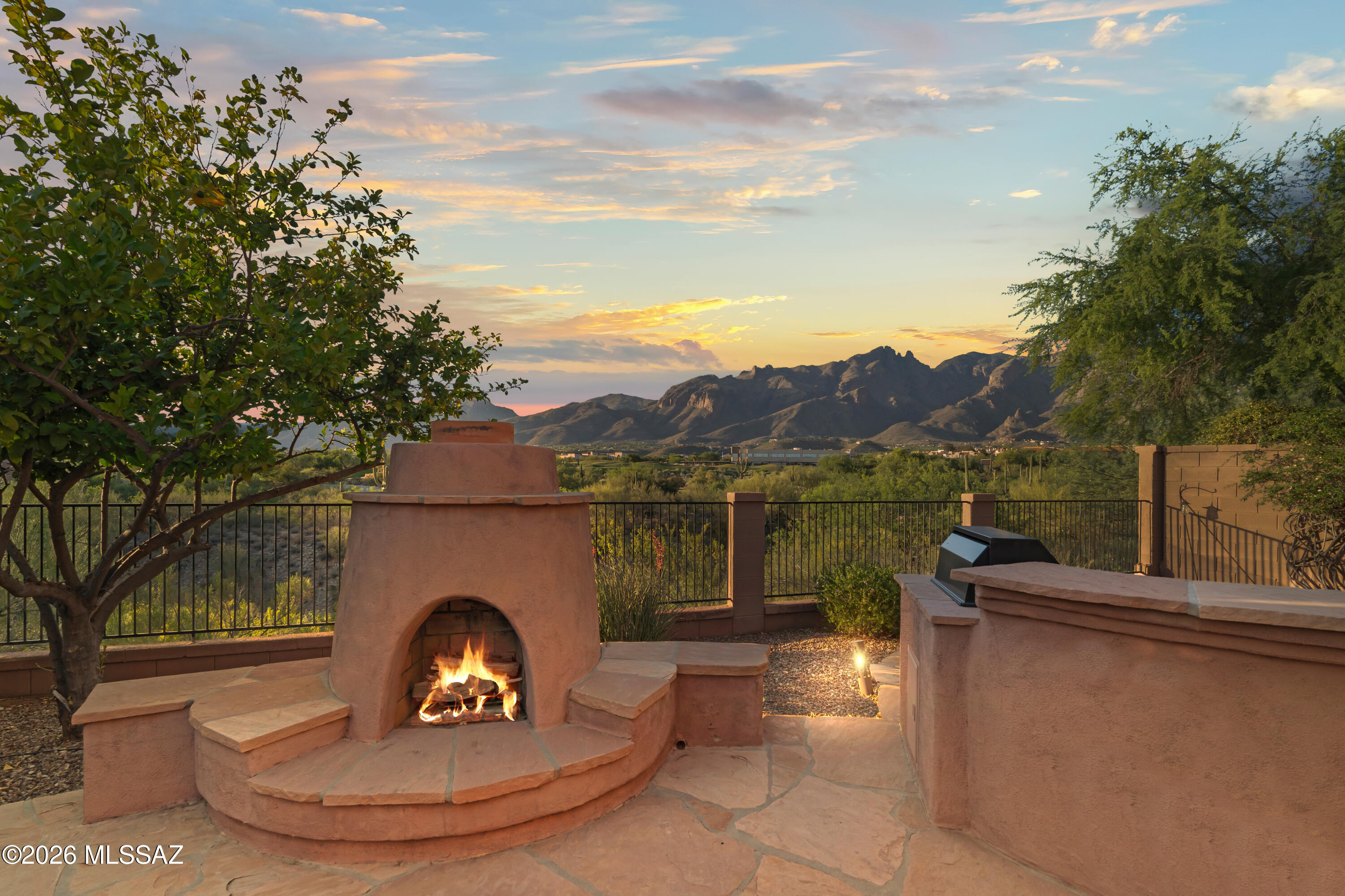 Nestled on a quiet street in the highly desirable Catalina Foothills, this beautiful home offers soaring ceilings, abundant natural light, and spacious living areas designed for comfortable living and effortless entertaining. The open-concept floor plan seamlessly connects the great room, kitchen, dining area, and breakfast nook, creating an inviting gathering space. The private primary suite features dual walk-in closets, while a versatile loft and den provide flexibility for work, recreation, or additional living space. Generously sized secondary bedrooms and a 2-car garage add to the home's appeal. Ideally located near premier shopping, dining, golf courses, fitness centers, and scenic hiking and biking trails, this exceptional property offers easy access to the best of Foothills living. Residents enjoy proximity to top-rated schools, luxury resorts, neighborhood parks, and everyday conveniences, all surrounded by the breathtaking beauty of the Sonoran Desert and majestic mountain views.