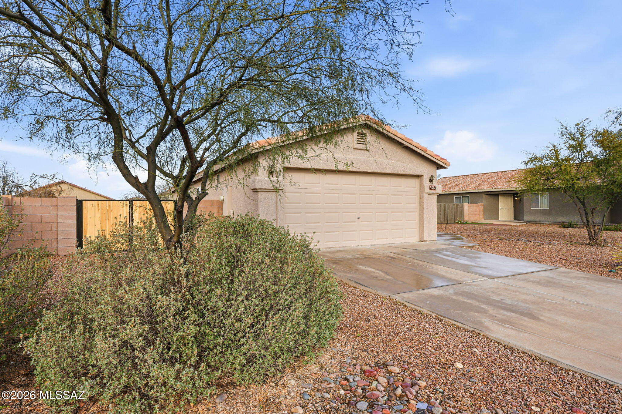 Charming 1-story home featuring 3 bedrooms and 2 bathrooms with a 2-car garage. Enjoy a functional layout with a kitchen offering a pantry, breakfast area, and a view to the living room--perfect for everyday living and entertaining. Cozy up by the fireplace in the living room, and retreat to the primary suite with a double vanity. Step outside to a fenced backyard, ideal for pets, play, or relaxing outdoors.