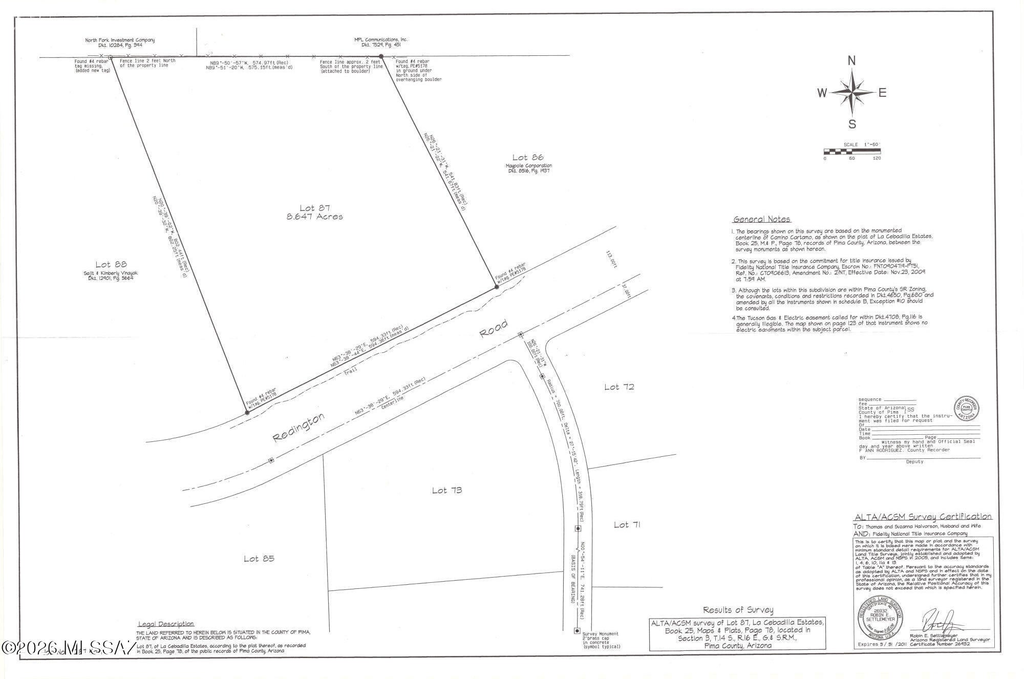 La Cebadilla Estates (1-161) - Land