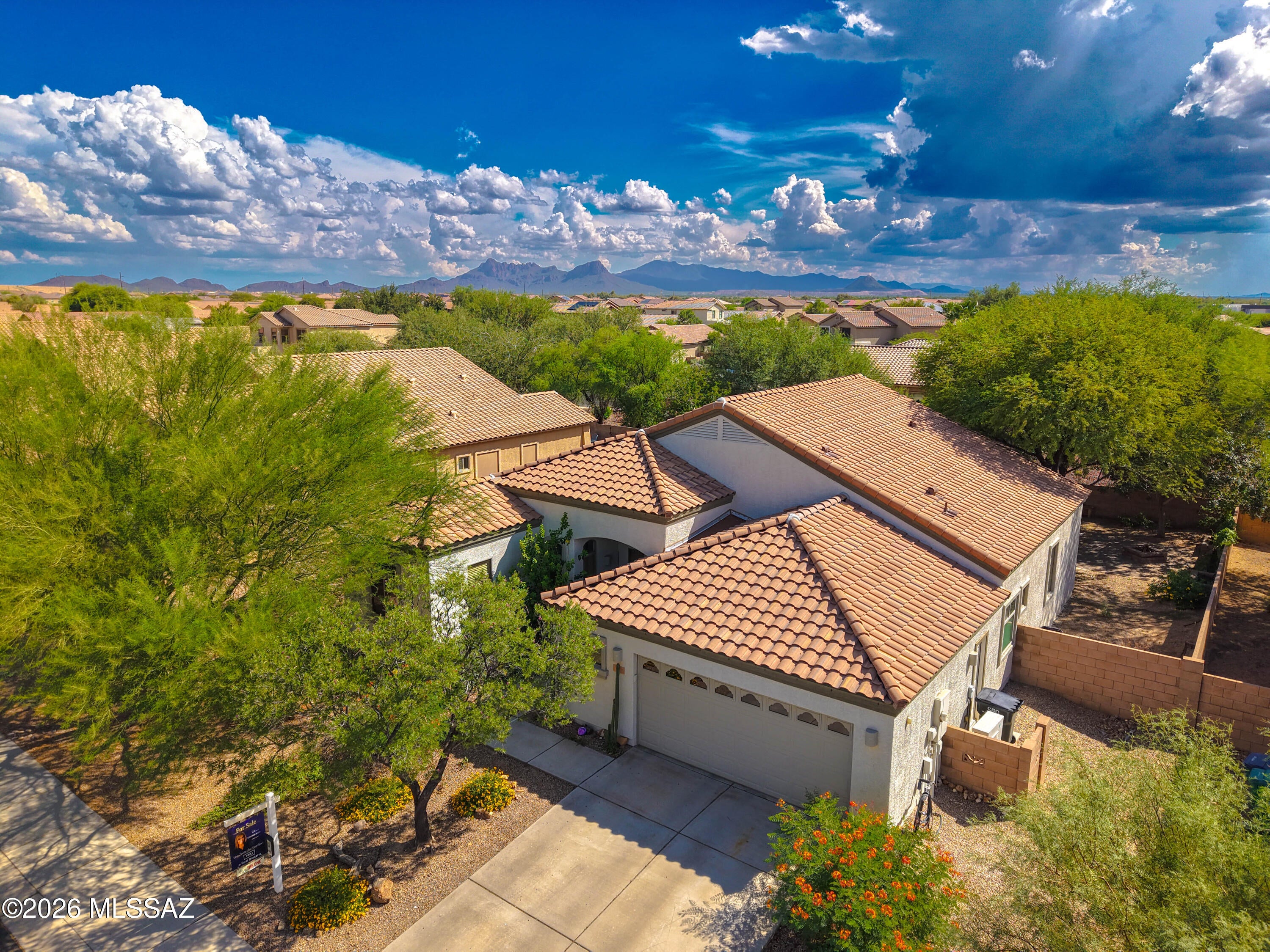 In today's market, buyers want two things: a dependable A/C and a roof they can trust. Sunlit Serenity offers both, including a brand-new roof installed in July 2026 for added peace of mind. Step inside this move-in ready 3-bedroom, 2-bath home and be welcomed by soaring vaulted ceilings, abundant natural light, and an open split floor plan designed for both privacy and connection. Enjoy no back neighbors, mature trees, real grass, and an extended covered patio, your own private backyard retreat. Located in the heart of Gladden Farms, this beautifully maintained 1,955 sq. ft. home is ready to welcome you.