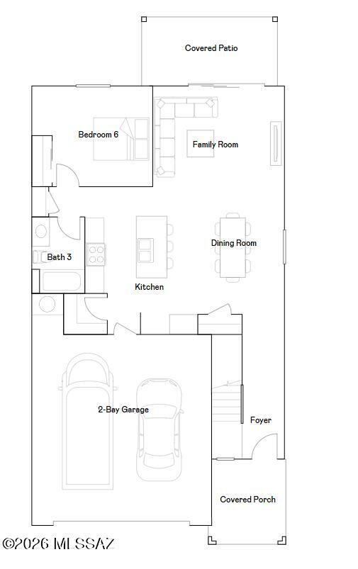 This new two-story home is ready for modern lifestyles. On the first floor, an inviting open-concept layout blends the kitchen, living and dining areas, with a secluded bedroom tucked into a private rear corner. On the second level, a versatile loft provides a convenient shared living area easily accessible from four additional bedrooms and a luxurious owner's suite, complete with a full bathroom and walk-in closet.This home includes GE® stainless steal appliances, Rinnai Tankless Water Heater, prep for reverse osmosis, Quartz Countertops, 2'' faux wood blinds, LED lighting and so much more! As an added bonus, this home includes a washer and dryer.