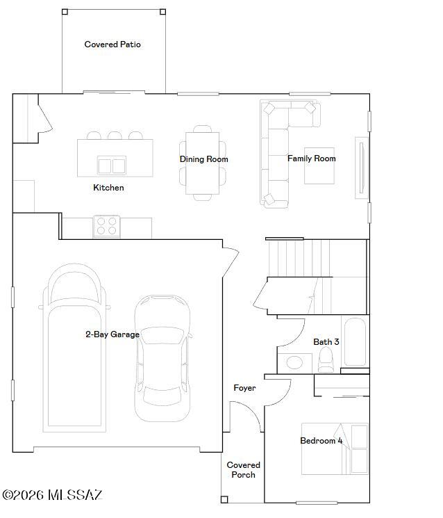 This new two-story home features a bedroom and full bathroom off the foyer, near an inviting open-concept layout that combines the kitchen, living and dining areas to encourage simple entertaining and multitasking. A versatile loft on the second floor is perfect for gathering or lounging and easily accessible from three additional bedrooms, including the lavish owner's suite with a full bathroom and walk-in closet. Our homes come with Quartz Countertops, the Rinnai Tankless Water Heaters, Smart Thermostats, Post-Tension Foundation, Radiant barrier roof decking, 2'' Faux Wood Blinds and more! As an added bonus, this home includes a washer and dryer--move-in ready and waiting for you!.
