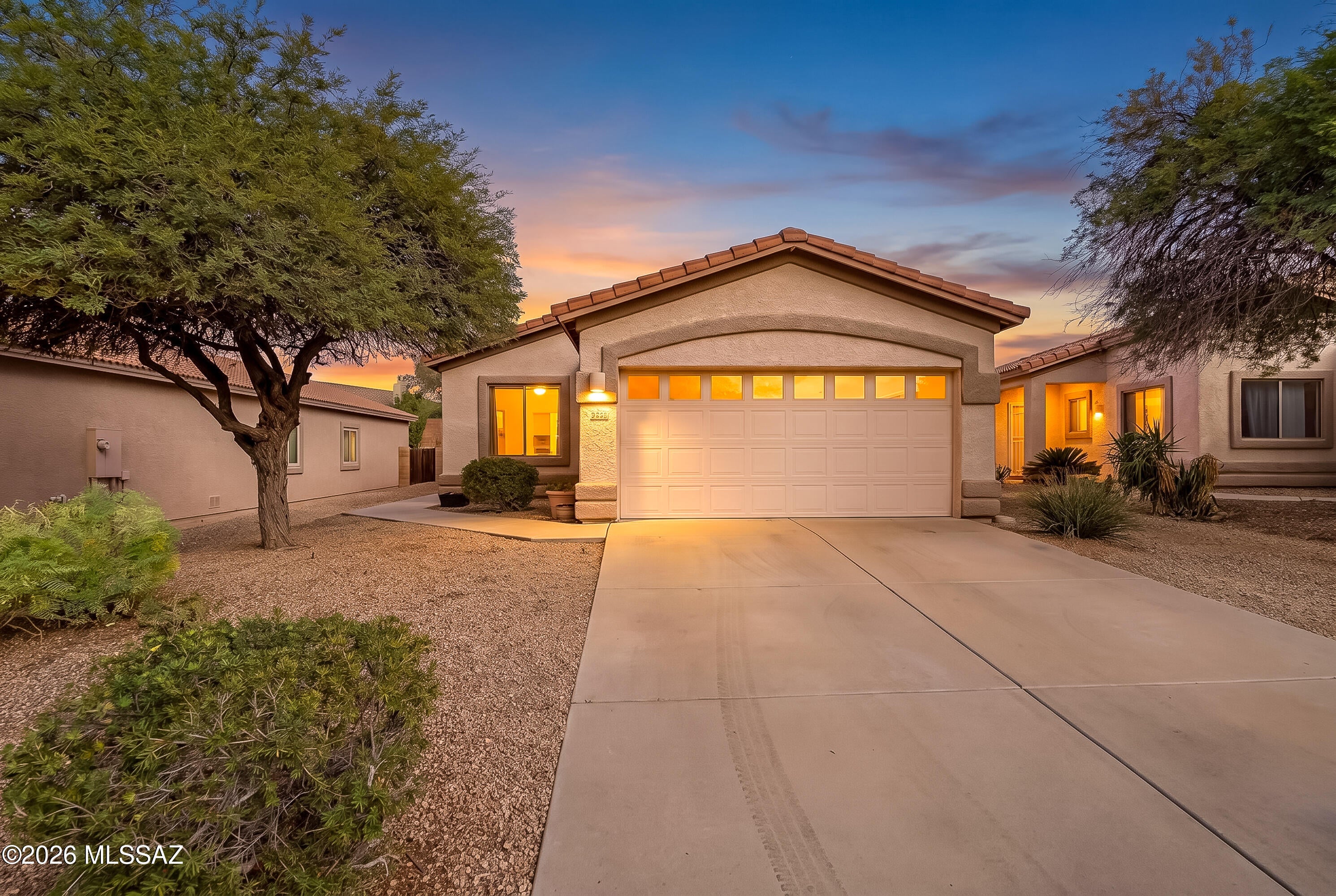 This move-in-ready 3-bedroom, 2-bath home offers 1,502 sq. ft. of comfortable living space in the desirable Dove Mountain community. Featuring a newer A/C system and numerous updates throughout, this home is ready for its new owners to enjoy. The interior has been refreshed with new flooring and fresh paint, while the exterior has also been freshly painted for a clean, modern look. Both bathrooms have been tastefully updated, adding to the home's appeal. Step outside to the low-maintenance backyard featuring artificial turf, creating the perfect space for relaxing, entertaining, or enjoying Arizona's beautiful weather without the upkeep of a traditional lawn. A wonderful opportunity to own an updated home in a highly sought-after Dove Mountain location. OWNER AGENT
