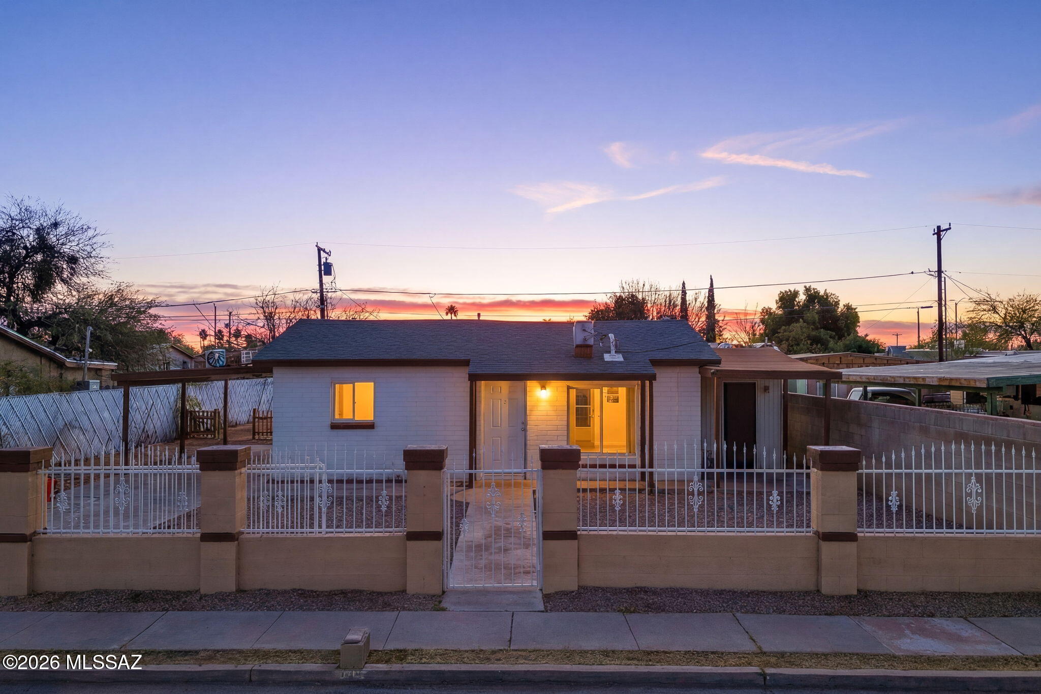 Conveniently located near 12th Street and Irvington Road, this single-level home offers 750 sq ft of living space on a generous 0.17-acre lot. Built in 1957, the property provides a functional layout with great potential for updates or expansion. The spacious backyard is a standout feature, offering ample room to build an additional home or casita with required permits. Fee simple ownership with no HOA provides flexibility. Centrally located near shopping, schools, and major roadways for easy access across town.