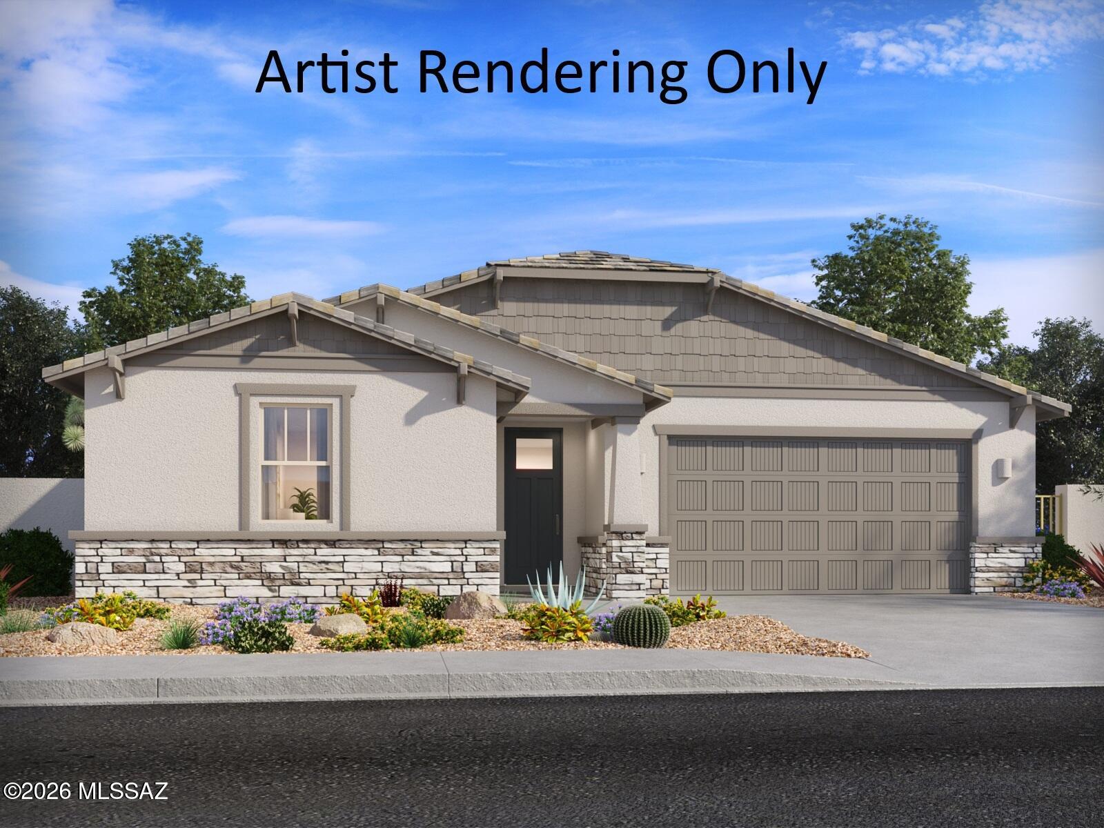 Brand NEW energy-efficient home ready Oct 2026! The Diamond plan features five bedrooms plus a flex space that makes the perfect teen room. Make guests feel at home with a private bedroom and bathroom nestled off the foyer. Summit at Rocking K is now selling in Vail, AZ. This master-planned community offers five floorplans with easy access to award winning schools located in the Vail School District. Residents will enjoy a wide array of amenities including pickleball courts, playgrounds and a splash pad. Move-in ready with a washer, dryer, fridge, and whole-home blinds; closing in 60 days or less - guaranteed. We'll reimburse up to $5,000 for delays we cause.