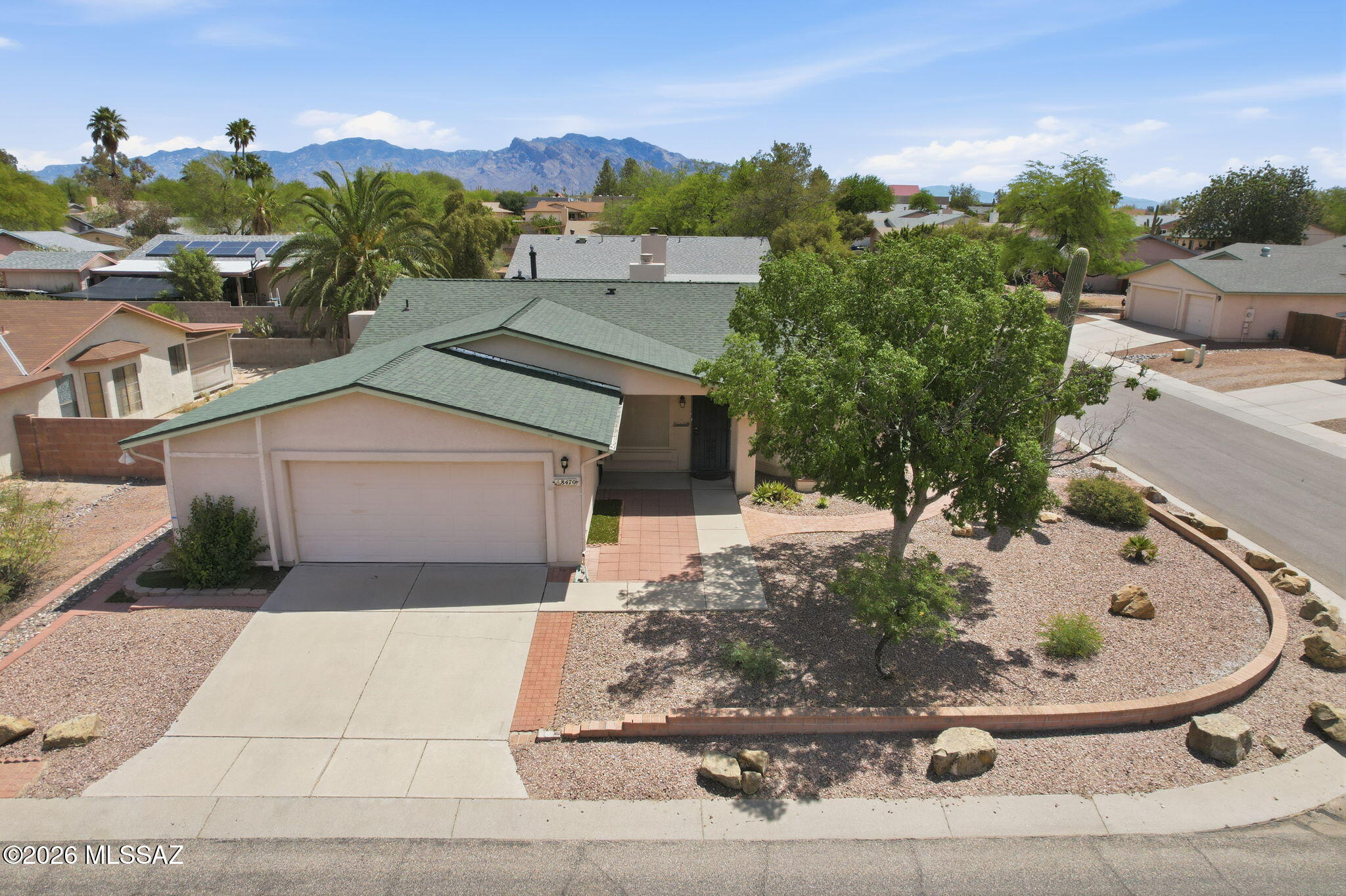 Views and upgrades - this beautifully updated 3-bed, 2-bath home is a true retreat! Situated on a corner lot, enjoy stunning Sombrero Peak and sunset views right from the bay window and backyard. The home features custom built-ins and Murphy beds, along with a fully paid water filtration system (2021). Major updates provide peace of mind, including a new roof (2024), HVAC system (2023), tankless gas water heater (2026), plus gas range, built-in microwave, and washer/dryer (2025). French doors open to a covered patio overlooking a low-maintenance backyard with pavers and turf - perfect for relaxing or entertaining. With a large yard, thoughtful upgrades, and serene surroundings, this home offers comfort, convenience, and charm!