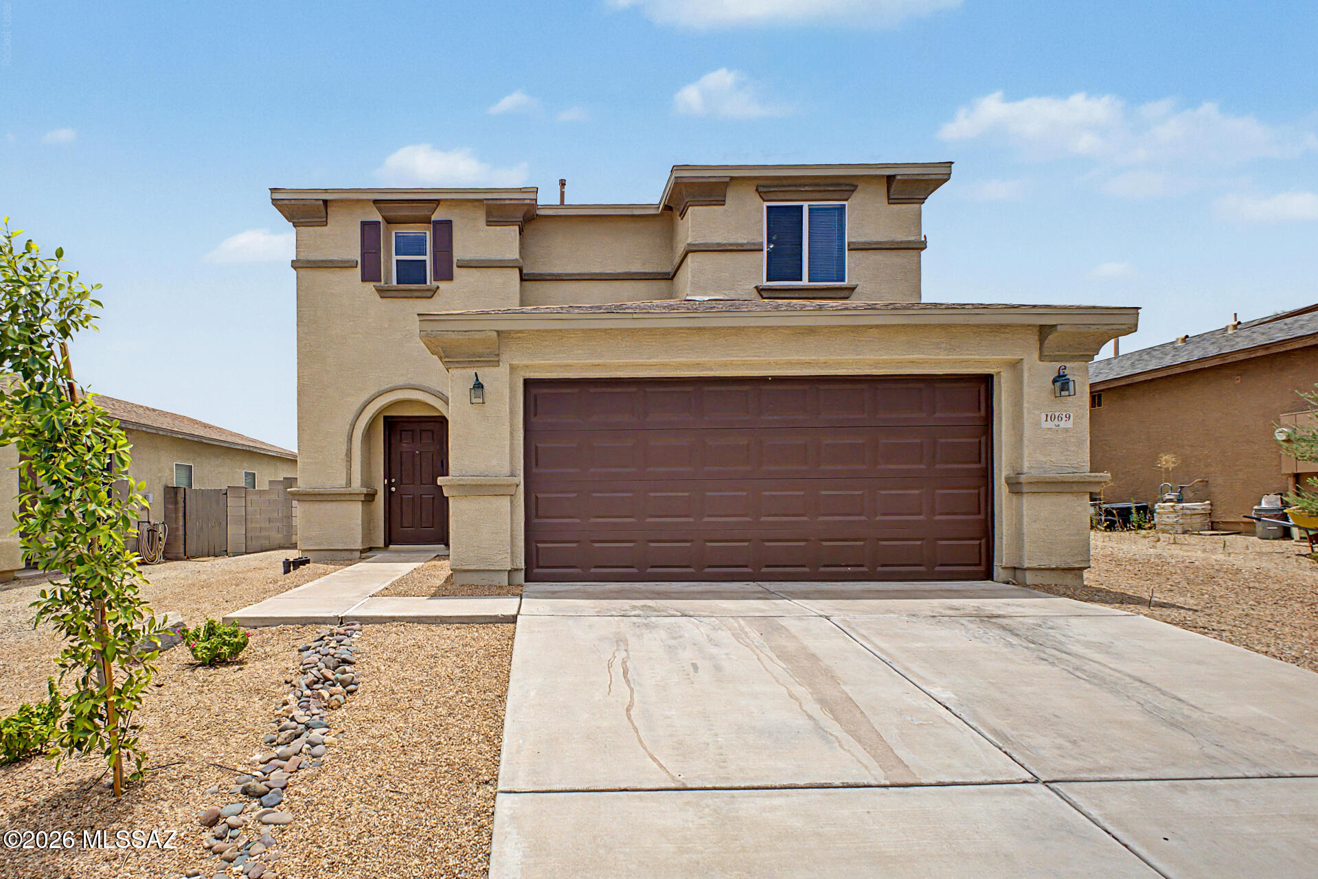 Space and flexibility come together in this inviting two-story home! Offering 3 beds, 3 baths, and 2,010 sqft of living space, this home features an open family room, a separate dining area, and a spacious kitchen with abundant counter space, ample cabinetry, and a convenient pantry. A downstairs half bath provides added convenience for guests. Upstairs, you'll find a generous loft that's ready to become a home office, media room, playroom, or even a potential fourth bedroom. The spacious primary suite offers a walk-in closet and a private en-suite bath, creating the perfect retreat. Step outside to a low-maintenance backyard with plenty of space to relax, entertain, or personalize to your lifestyle. A wonderful home offering room to grow and make it your own!