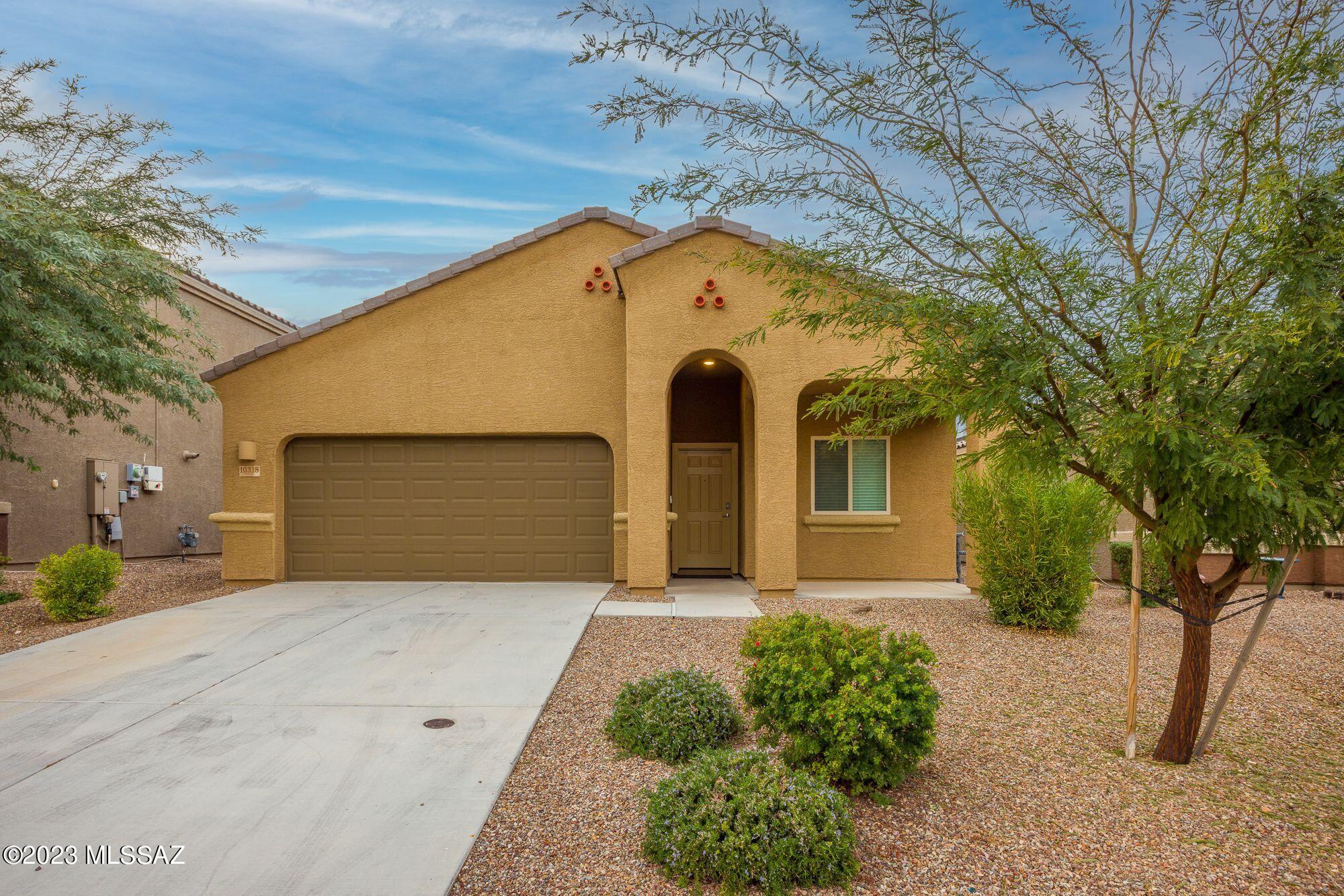 Awesome 4 bedroom 2 full bathrooms and 1 half bathroom, plus a den. This home offers great room design with spilt bedroom plan, lots of upgrades in this 2020 built home, has very spacious kitchen with granite counters and stainless appliances and gas range, tile in all the right areas, carpet in bedrooms only, large backyard with covered patio, property backs common area for privacy. This home will be clean and ready by 03/20/2026.
