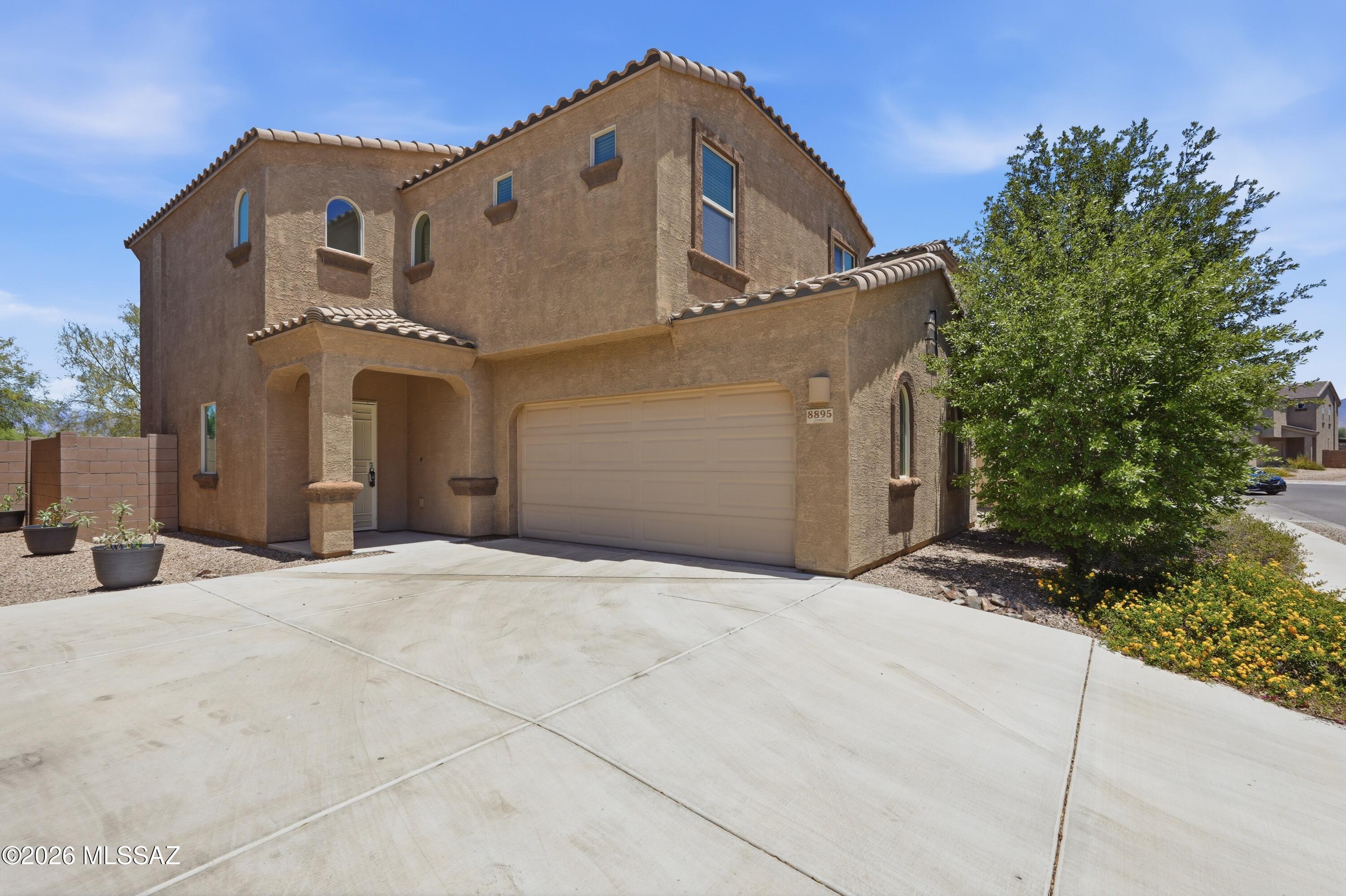 No Application Fees! Spacious 3-bedroom, 2.5-bathroom Tucson home located in the Camino Seco Village community. This home features tile flooring in the kitchen, bathrooms, and high traffic areas with neutral carpeting throughout the living room and second floor, neutral paint throughout, upgraded 2-inch faux wood window blinds, ceiling fans in each bedroom, and excellent natural lighting. The open kitchen features granite countertops and backsplash, upgraded cabinets, separate pantry, oversized island with breakfast bar, stainless steel appliances, electric range, microwave, dishwasher, refrigerator, and ample cabinet and counter space. All bedrooms are located upstairs including the oversized primary suite with walk-in closet and attached private bathroom. Washing machine and dryer are included for convenience. Oversized 2.5 car garage provides excellent parking, workshop space, and additional storage. Easy to maintain desert landscaping includes a covered patio, extended patio area, storage shed, and spacious backyard.

Convenient east Tucson location close to shopping, restaurants, parks, schools, golf courses, and outdoor recreation. Easy access to major Tucson roadways, employment centers, and nearby hiking and biking opportunities throughout the area.

All Denali Real Estate residents are automatically enrolled in the Resident Benefits Package (RBP) for $55.00/month which includes Renter's Liability Insurance, Credit Building to help boost the resident's credit scores with timely rent payments, up to $1M Identity Theft Protection, HVAC air filter delivery (for applicable properties), our best-in-class resident rewards program, and much more!