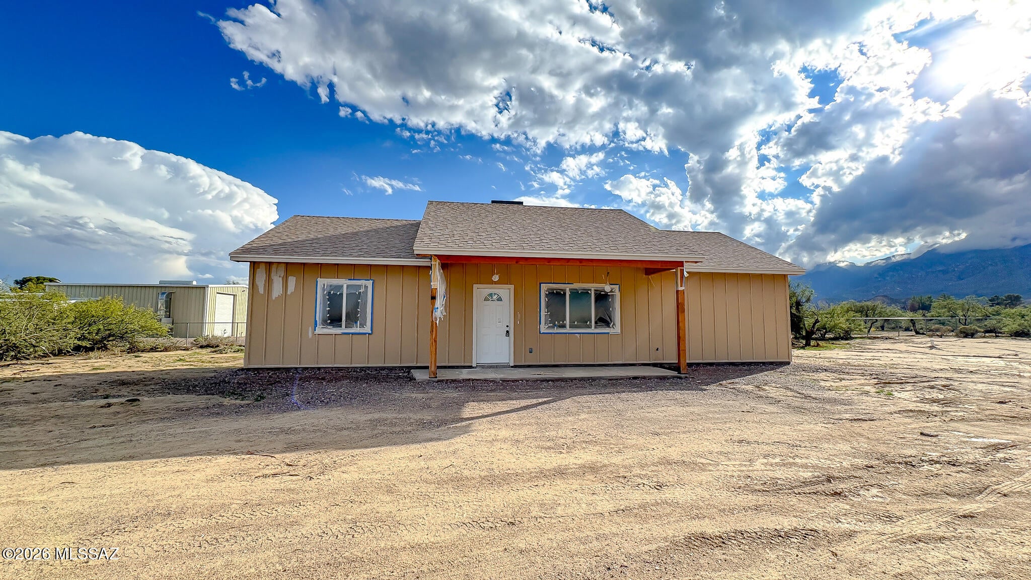 NEARING COMPLETION! Enjoy peaceful country living with fantastic Mt. Graham views from this brand-new 3 bedroom, 2 bath home situated on over half an acre! This 1,184 sq. ft. home features laminate flooring throughout, quartz countertops, and covered front and back patios perfect for taking in the scenery. Enjoy wide-open space, quiet surroundings, and frequent visits from local quail and rabbits. City water. Home is still being completed, giving you the opportunity to be among the first to enjoy this beautiful setting. Owner/Agent