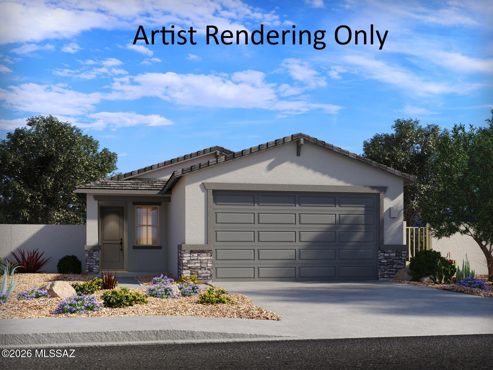 Brand new, energy-efficient home available by Nov 2026! The Quartz offers 3 bedrooms, 2 bathrooms, and an open-concept layout with a versatile flex room off the kitchen. The spacious primary suite includes a large walk-in closet, combining comfort and functionality throughout.  Mandarina is now selling in Marana, AZ. This master-planned community will feature amenities such as a swimming pool, pickleball courts, playgrounds, dog park and more. Move-in ready with a washer, dryer, fridge, and whole-home blinds; closing in 60 days or less - guaranteed. We'll reimburse up to$5,000 for delays we cause. Each of our homes is built with innovative, energy-efficient features designed to help you enjoy more savings, better health, real comfort and peace of mind.
