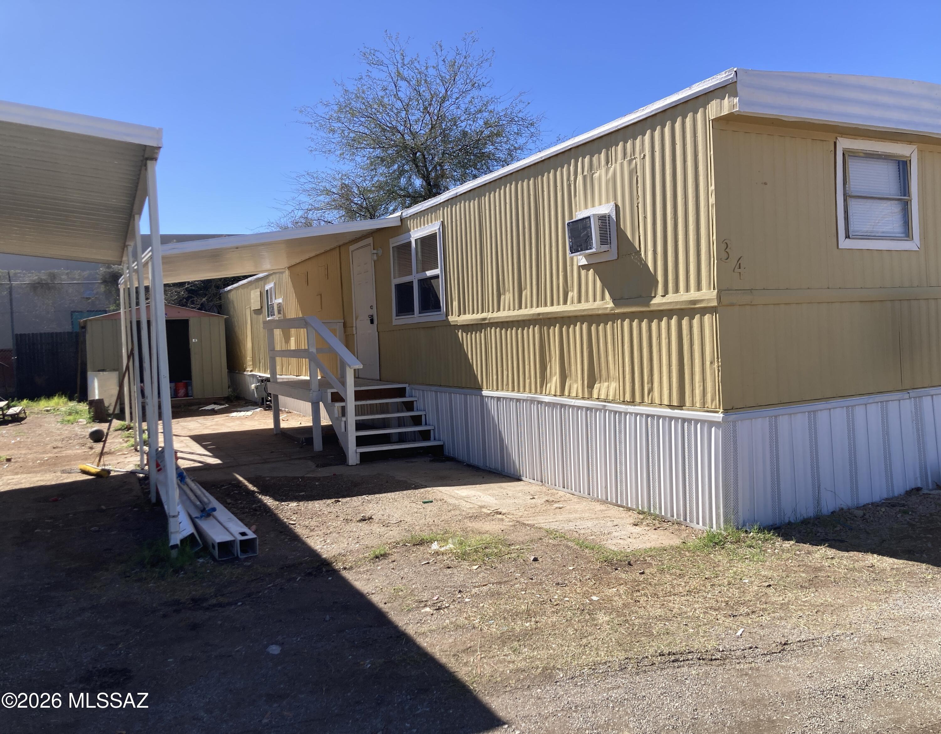 Renovated mobile home in  Desert Sun Mobile Home Park - 3 bedroom, 2 full baths - Family Park - $515/mo lot rent - buyer must qualify - Window AC plus Mini Split - newer flooring, fixtures, laundry hookup - nice unit