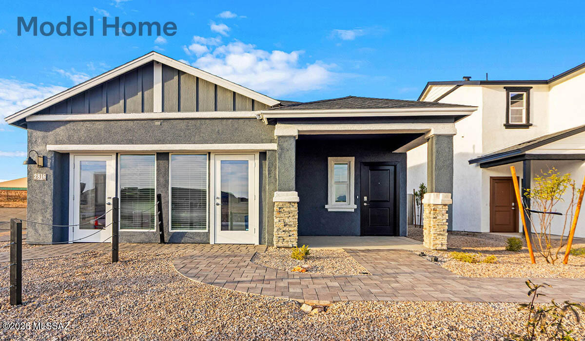 Beautiful single-story home in desirable Redford Estates by D.R. Horton! The popular Carolina floor plan offers 1327 sq ft of thoughtfully designed living space with 3 bedrooms, 2 bathrooms and a 2-car garage. This open concept layout features a spacious great room, modern kitchen, and comfortable dining area-perfect for everyday living and entertaining. Quartz countertops throughout along with beautiful modern finishes. Zero energy ready with spray foam insulation. Don't miss this opportunity!