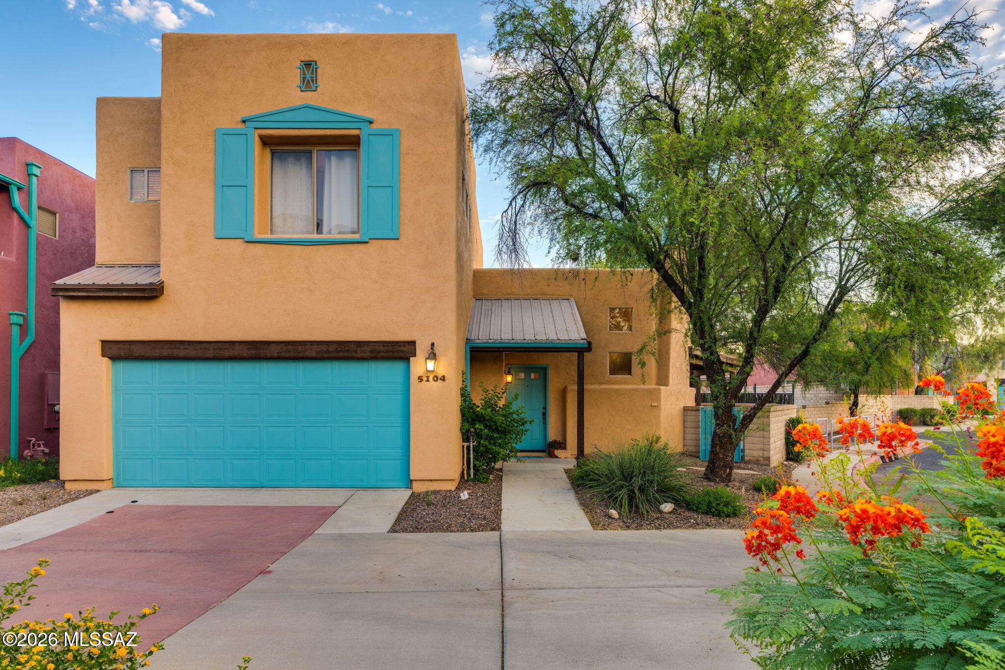 WELCOME HOME TO A BRIGHT AND COMFORTABLE PROPERTY NESTLED IN ONE OF MIDTOWN'S MOST DESIRABLE GATED NEIGHBORHOODS COMBINING PRIVACY W/ LOW-MAINTENANCE DESERT LIFESTYLE! THIS BEAUTIFUL 2BR/3BA HOME PLACES YOU MINUTES FROM PREMIER SHOPPING, DINING, UA, DAVIS-MONTHAN, ENTERTAINMENT AND HOSPITALS. OPEN FLOORPLAN W/ LARGE GREAT ROOM & BEAUTIFUL CORNER GAS FIREPLACE. SPACIOUS KITCHEN W/ ALL KITCHEN APPLIANCES & NEW DISHWASHER  OFFERING  ENDLESS SPACE FOR MEAL PREP, COOKING & HOSTING! TILE FLOOR THROUGHOUT MAIN LEVEL FOR EFFORTLESS CLEANUP & A 1/2 BA DOWNSTAIRS OFF OF KITCHEN FOR YOUR GUESTS. BOTH UPSTAIRS BEDROOMS HAVE ENSUIITE BATHROOMS. FLEXIBLE UPSTAIRS LOFT. FULLY ENCLOSED BLOCK-WALL YARD FEATURING COVERED FLAGSTONE PATIO & LUSH TREES. A TRUE OASIS W/ NEIGHBORHOOD SPARKING POOL & SPA!