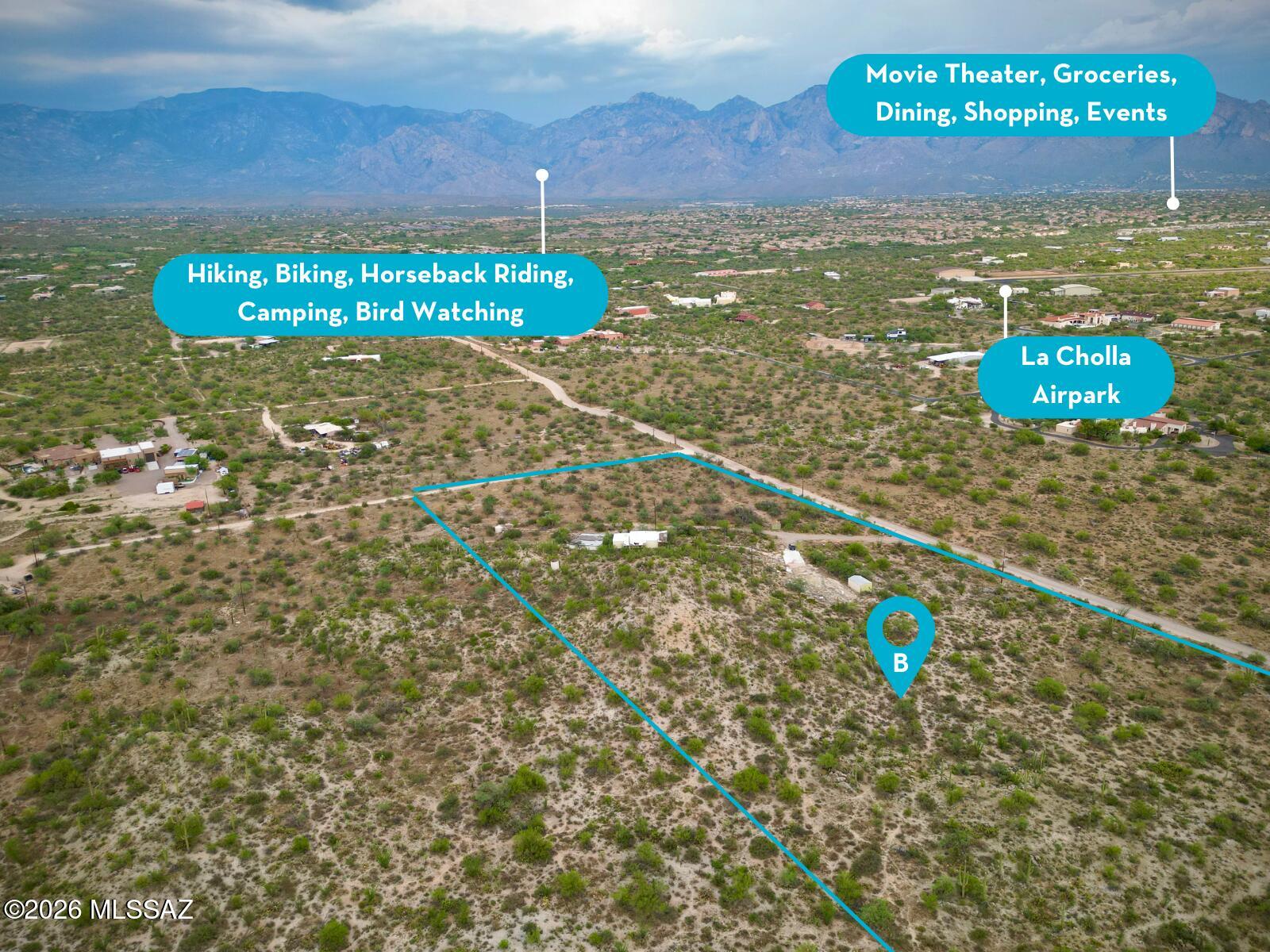 RARE FIND! Nestled at the base of the breathtaking Tortolita Mountains, this expansive nearly 10-acre property offers a truly exceptional opportunity to enjoy the beauty, privacy, and tranquility of Southern Arizona. Surrounded by stunning desert landscapes, majestic mountain views, and wide-open space, this remarkable Oro Valley property provides a rare combination of natural beauty and endless possibilities.