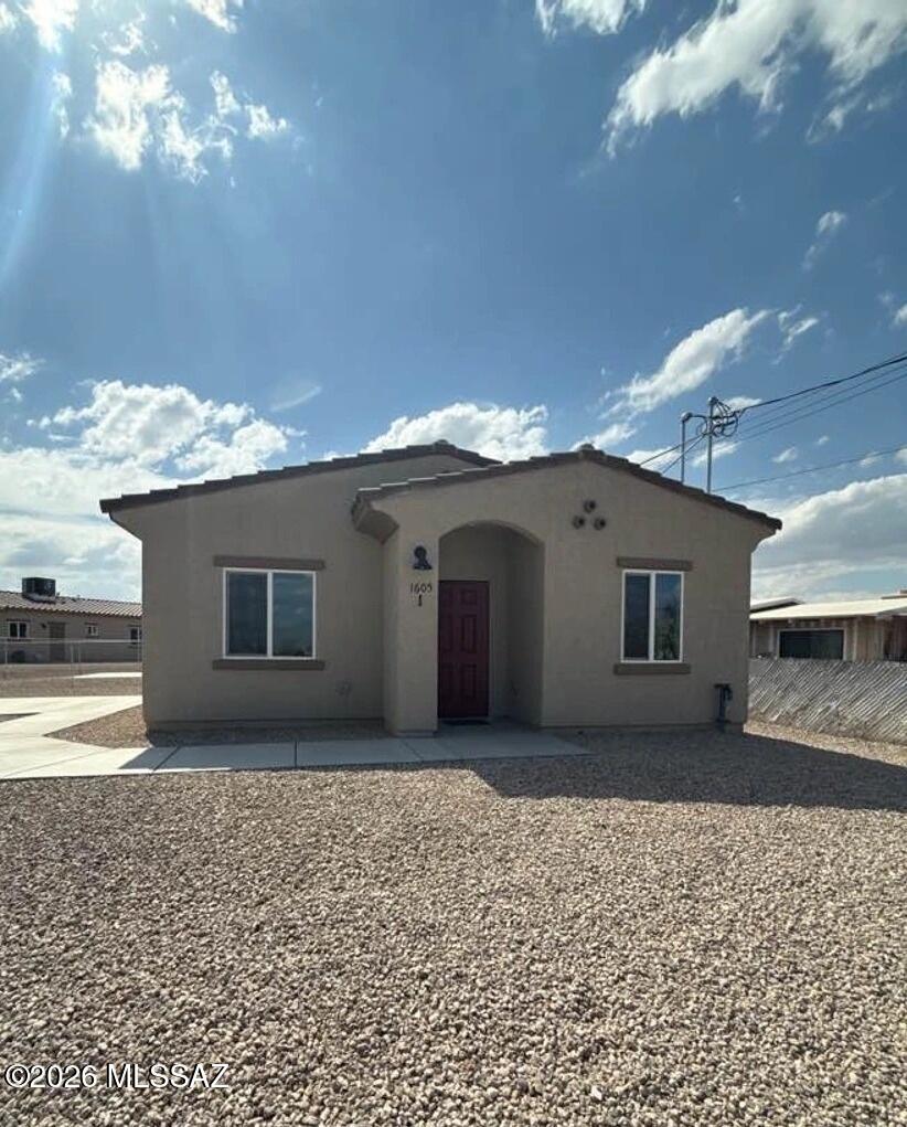 Discover your perfect urban retreat in this brand-new 1,091 sq. ft., three-bedroom, two-bathroom single-story duplex unit in the heart of Tucson. Designed for modern living, this newly constructed unit offers a bright, open layout with thoughtful amenities to complement your lifestyle.

Inside, you'll enjoy tile floors, ceiling fans, and a spacious living room ideal for relaxation or entertaining. The kitchen is equipped with modern appliances including a refrigerator, dishwasher, microwave, and oven, making meal preparation effortless. A large walk-in closet provides plenty of storage, and electric heating and air conditioning ensure comfort year-round. This pet-friendly unit welcomes both dogs and cats. Street parking is available, providing convenient access for you and your guests.

Located in a vibrant Tucson neighborhood, this newly built duplex unit offers easy access to local dining, amenities, and entertainment--perfect for those seeking a stylish, move-in-ready urban home.

Agents please see office remarks.