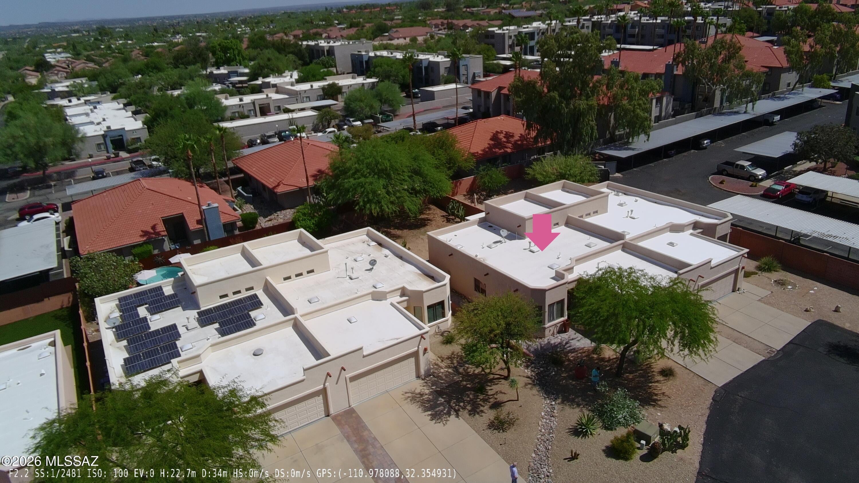 Sunlit Oro Valley Townhome on Oversized Lot! Welcome to this bright and airy 1,470 sq ft townhome, perfectly situated in a quiet cul-de-sac and featuring one of the largest lots in the subdivision. Designed with an impressive open floor plan, the home showcases 12- and 15-foot ceilings, thoughtfully paired with skylights and architectural clerestory windows that flood the living space with natural light throughout the day. The versatile layout offers 3 spacious bedrooms, 2 bathrooms and large living spaces. The primary suite serves as a relaxing retreat, featuring an en-suite bath equipped with dual sinks and ample space. Outside, the exceptionally large lot provides extra elbow room, privacy, and endless potential for outdoor living.