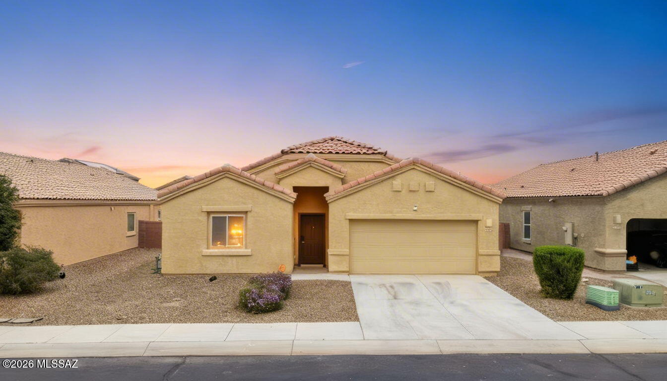 Fresh paint & carpet, welcome to your new home in Fianchetto Farms! This adorable 4-bedroom split floor plan boasts curb appeal, a manicured landscape, and a 2-car garage. Inside, you'll be greeted with fresh paint and new carpet, wood-look flooring, abundant natural light, and a neutral palette, making every space perfect for relaxation and entertaining. The open-concept kitchen features spacious cabinetry, quartz countertops, a pantry, stainless steel appliances, and an island with a breakfast bar. Get a good night's sleep in the main bedroom, complete with a closet and a bathroom with double sinks for convenience. The large backyard includes a cozy covered patio perfect for morning coffee and peaceful evenings, and a grassy area ideal for a playground. What's not to love? Make it yours!