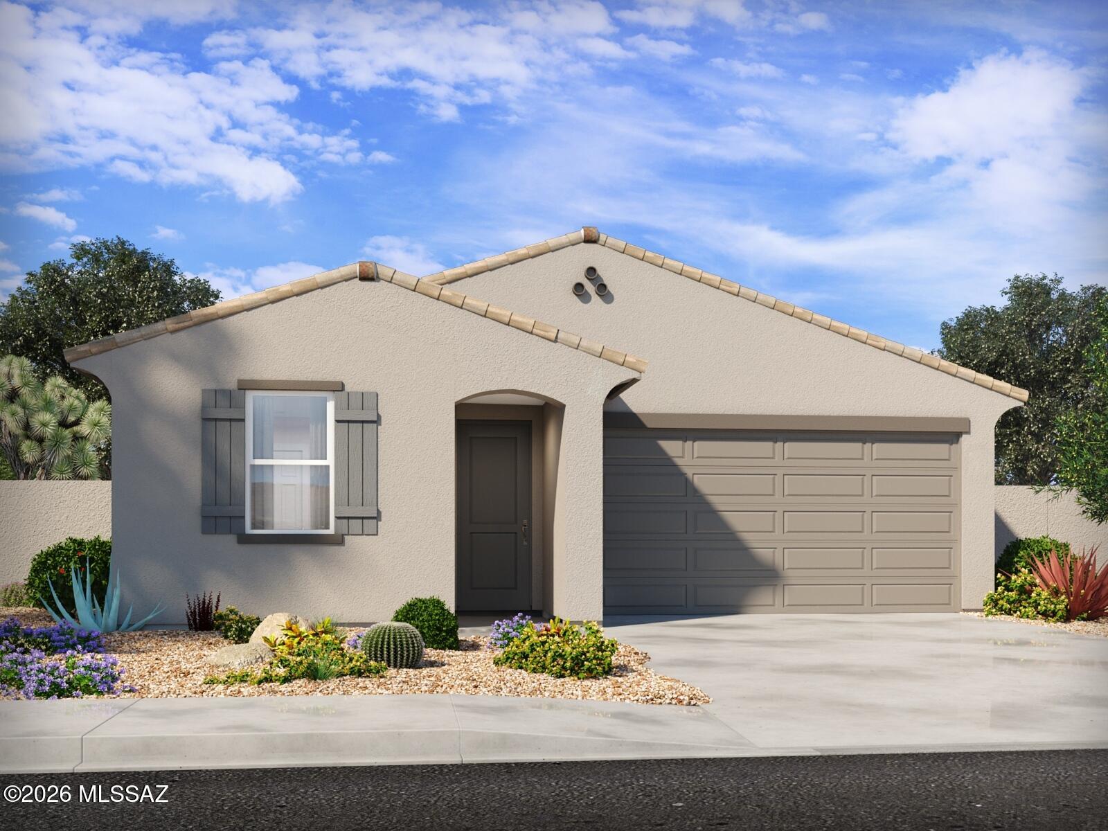 Brand new, energy-efficient home available NOW! The teen room makes the perfect additional living area for homework, TV or gaming. Enjoy dual sinks and a walk-in closet in the primary suite. Sunset Crest is now selling in Ajo and Kinney. Experience a serene desert lifestyle in a community designed for comfort and connection, complete with a neighborhood playground, picnic tables, and shaded ramadas.  Each of our homes is built with innovative, energy-efficient features designed to help you enjoy more savings, better health, real comfort and peace of mind.