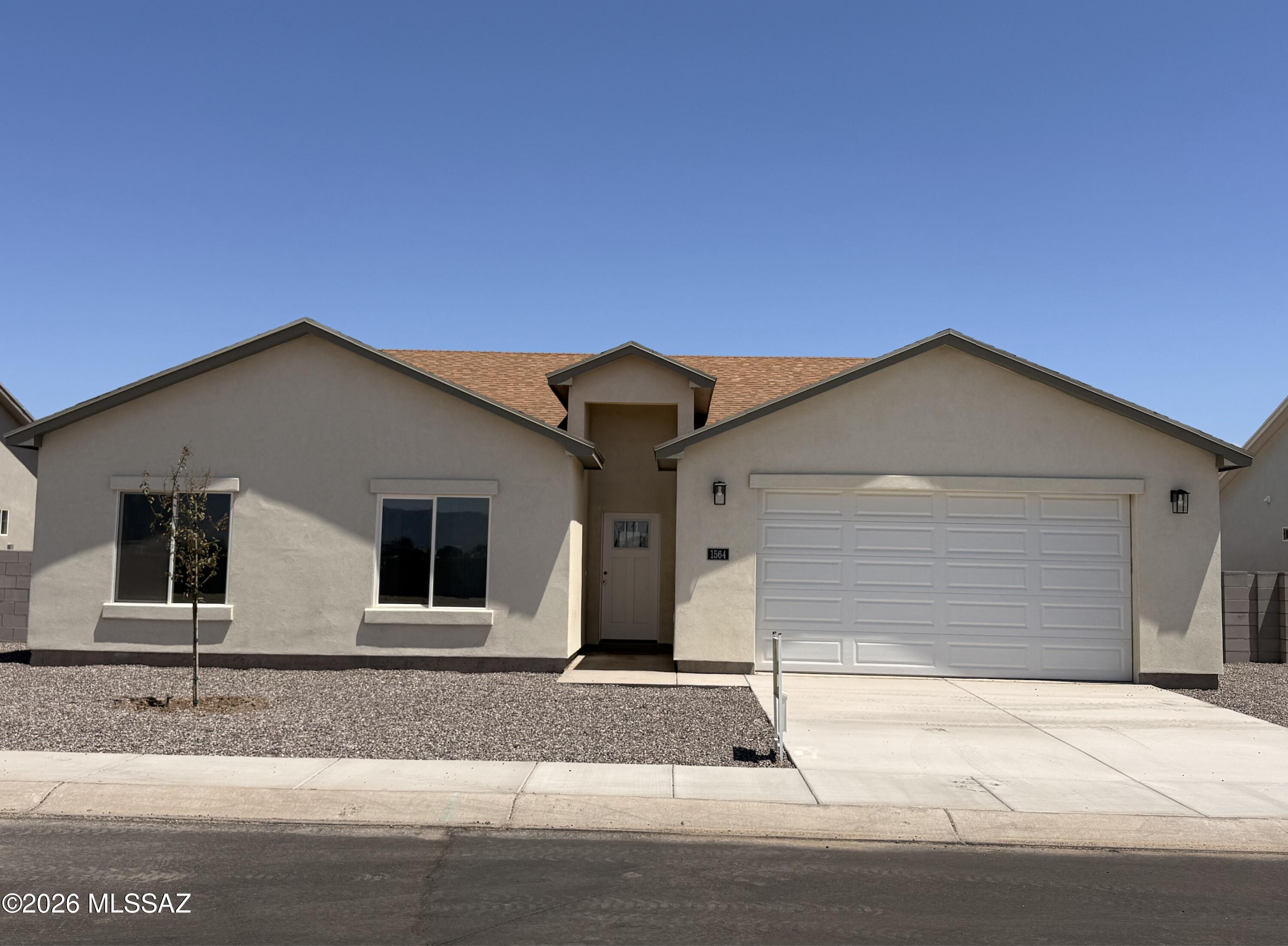 Don't miss out on this extra spacious new build located in the heart of Safford. You will love this new 5 bedroom 3 bath home with large, open living and dining areas. The master suite has a large bathroom with a tiled shower and soaking tub. You will enjoy living within walking distance to schools and shopping. A block wall will be added before closing. Call for an appointment today.