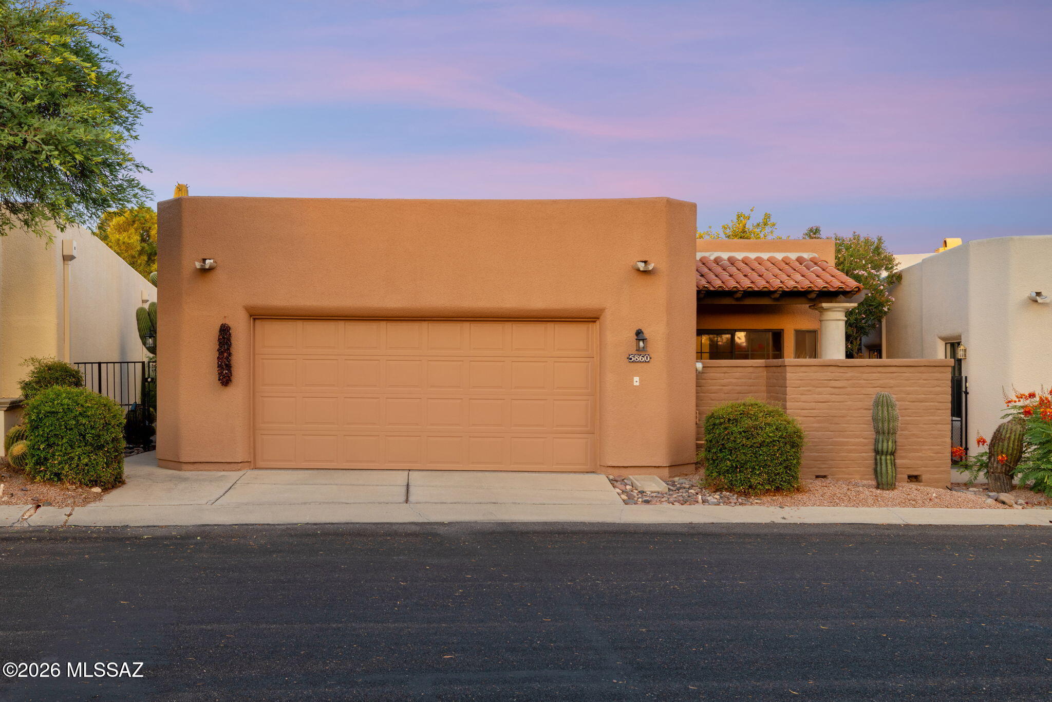 Experience the coveted La Paloma lifestyle in this beautifully updated 3-bedroom, 2.5-bathroom residence located within the highly desirable Ridge 4 community of La Paloma. Combining comfort, privacy, and resort-style living, this exceptional home offers a rare opportunity to own one of the few properties in Ridge 4 featuring a private pool and spa--a highly sought-after amenity found in only a handful of homes throughout the neighborhood. Upon entering, soaring vaulted ceilings create an impressive sense of openness in the living room, where a gas fireplace serves as a warm focal point for gathering and entertaining. New light fixtures, laminate flooring throughout the main living areas, and new carpet in the bedrooms provide a fresh, contemporary feel. Expansive windows invite abundant natural light into the home, enhancing the bright and welcoming atmosphere.

The kitchen features high ceilings, brand-new stainless steel appliances, a gas range, ample cabinetry, and a convenient breakfast bar perfect for casual dining. Adjacent to the kitchen, the dining area is surrounded by windows that fill the space with natural light and offer inviting views of the surrounding landscape.

The spacious primary suite serves as a private retreat, complete with direct access to the charming front courtyard. The luxurious primary bathroom offers dual vanities, a soaking tub, an oversized walk-in shower with a rain shower head, and an expansive walk-in closet. Two additional bedrooms provide comfortable accommodations for guests, family members, or a home office, while the guest bathroom includes a walk-in shower and tasteful finishes.

Step outside to discover one of the home's most desirable features: a private pool & spa, a rarity within Ridge 4. Whether enjoying a refreshing swim, entertaining friends, or simply relaxing under the Arizona sun, the outdoor living space provides the perfect setting to embrace Tucson's year-round outdoor lifestyle.

Residents of La Paloma enjoy one of Tucson's premier luxury communities, renowned for its lush landscaping, gated neighborhoods, and proximity to world-class amenities. Just moments away are the acclaimed La Paloma Country Club and The Westin La Paloma Resort & Spa, featuring championship golf, tennis, fitness facilities, fine dining, and resort-style experiences available through various membership opportunities. The community is ideally situated near La Encantada, Tucson's premier luxury shopping destination, as well as upscale dining, hiking and biking trails in the Santa Catalina Mountains, and the highly regarded Catalina Foothills School District.

Offering a rare private pool, updated finishes, and access to one of Tucson's most prestigious communities, this exceptional Ridge 4 residence delivers the perfect blend of luxury, convenience, and the unparalleled Catalina Foothills lifestyle.