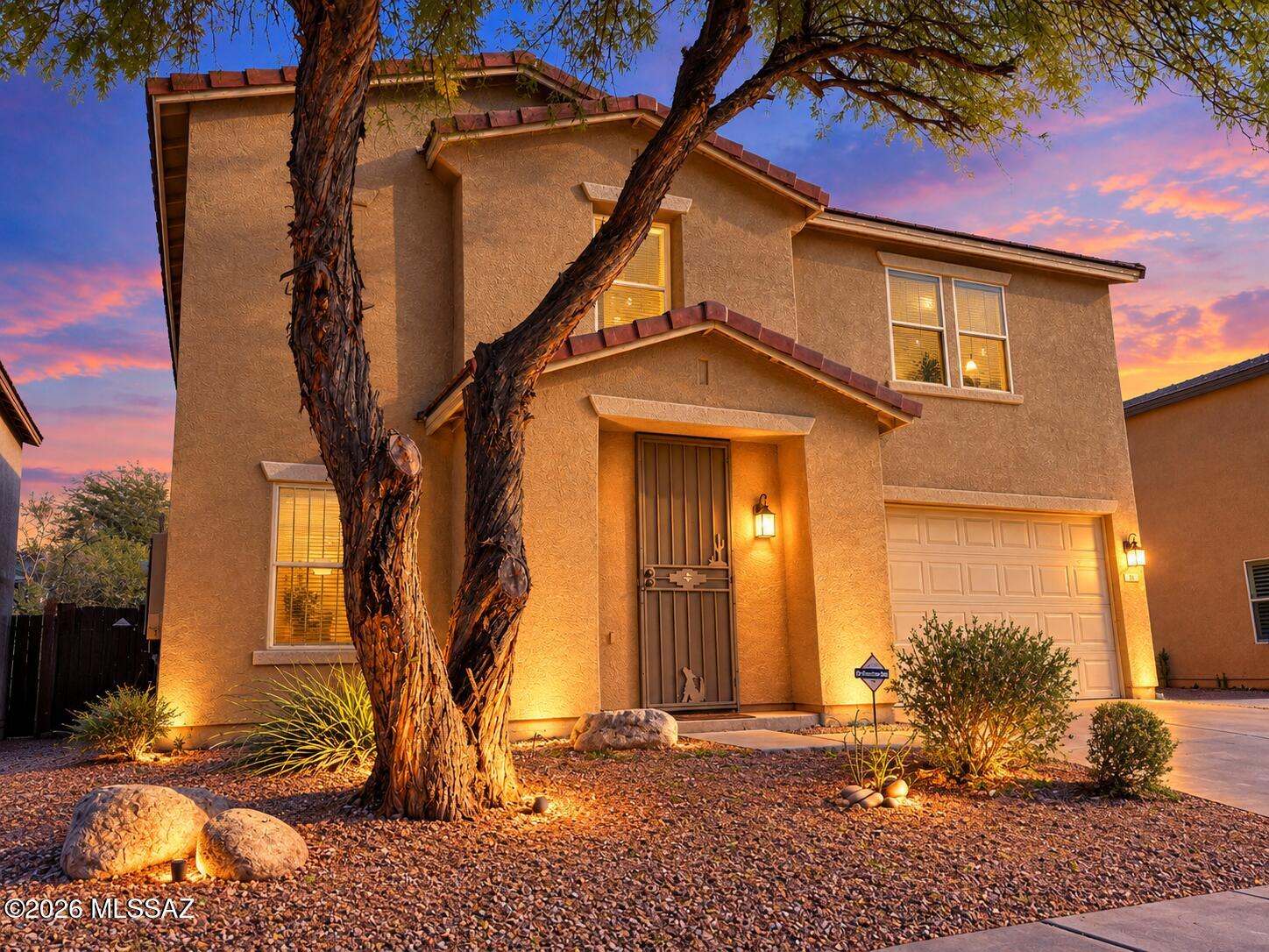 Welcome to this well-maintained two-story home, built in 2003 and offering a comfortable and functional floor plan with 3 bedrooms, 2.5 bathrooms, and a spacious 2-car garage. The home features a welcoming living area, a separate dining area, and a huge flex room/study that offers excellent versatility and could be converted into an additional room. New A/C system in Aug 2026 . Primary bathroom with a double-sink vanity, newer window guards.
Enjoy the easy-maintenance backyard. Ideally located in central Tucson, with convenient access to Universities, shopping, dining, entertainment, parks, schools, medical facilities and outdoor recreation.
This home combines comfort, flexibility, and convenience in one great package. Well cared for, Move-in ready, this home is one you won't want to mis Welcome to this well-maintained two-story Tucson home, built in 2003 and offering a comfortable and functional floor plan with 3 bedrooms, 2.5 bathrooms, and a spacious 2-car garage. The home features a welcoming living area, a separate dining area, and a huge flex room/study that offers excellent versatility and could potentially be converted into an additional room to suit your needs.
The new A/C system installed in August 2026 provides added comfort and peace of mind. The primary suite includes a private bathroom with a double-sink vanity, while newer window guards add an additional practical feature.
Enjoy the easy-maintenance backyard, perfect for relaxing or entertaining without the upkeep of a traditional landscaped yard. Ideally located in central Tucson, this home offers convenient access to University of Arizona, Tucson Mall, shopping, dining, entertainment, parks, schools, medical facilities and outdoor recreation. Enjoy easy access to the Rillito River and The Loop, nearby parks and recreational amenities, major medical centers and many of Tucson's popular attractions--all within a short drive. This home combines comfort, flexibility, and convenience in one great package.
Well cared for, move-in ready, and offering plenty of possibilities--this Tucson home is one you won't want to miss!