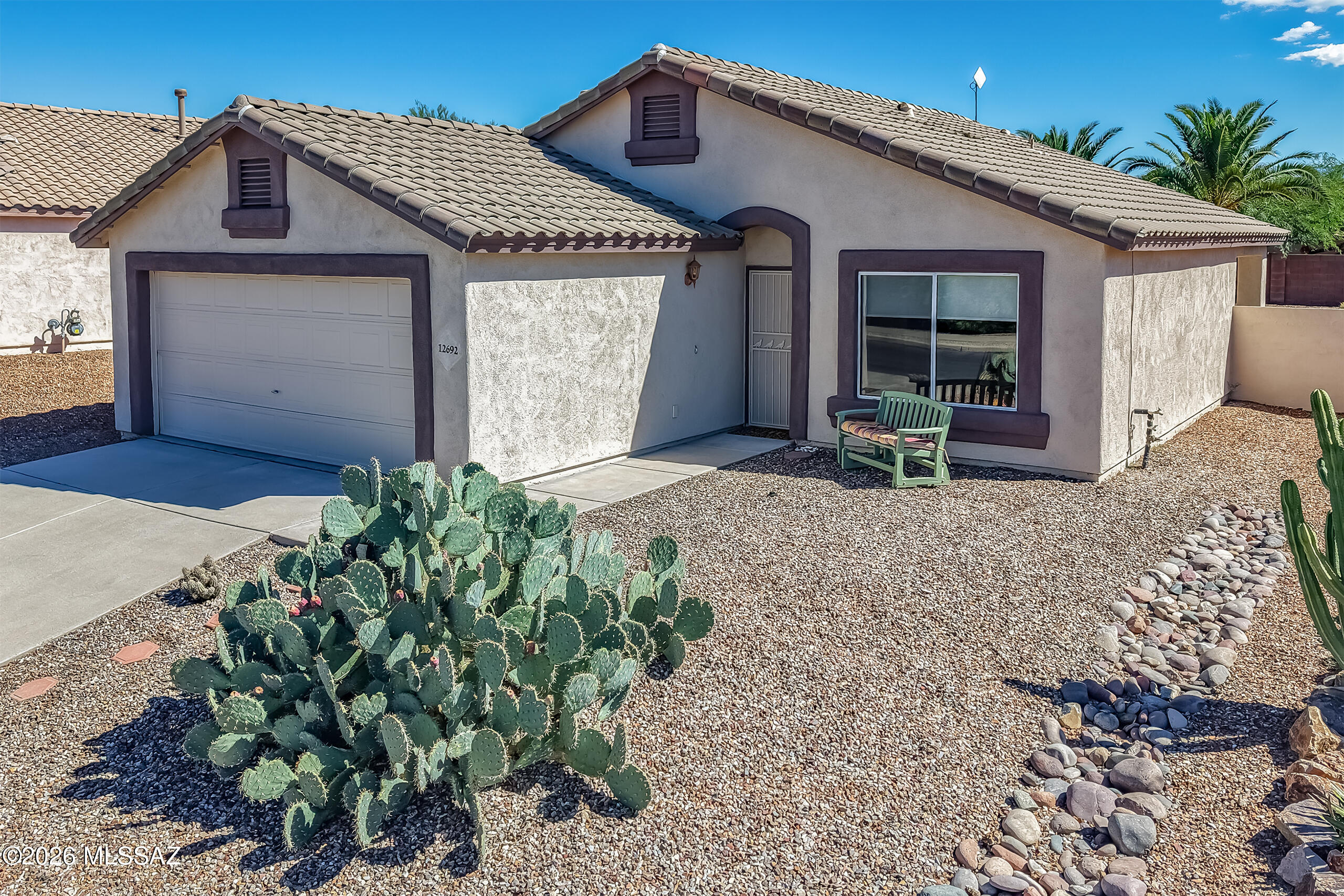 Charming 3-bedroom, 2-bath home located in the highly desirable Dove Mountain Community. Perfect for families, right-sizing, or second homeownership. Several recent updates include, exterior and interior paint, top of the line Trane HVAC system, as well as a gas water heater, ensuring year-round comfort and energy efficiency. The highlight of the home is its expansive, pool-sized backyard which offers endless possibilities for outdoor entertaining or creating your own private desert oasis. Located in a prime neighborhood, it sits just minutes away from the highly sought-after Marana CSTEM school, grocery, pharmacy, medical and veterinary care.
