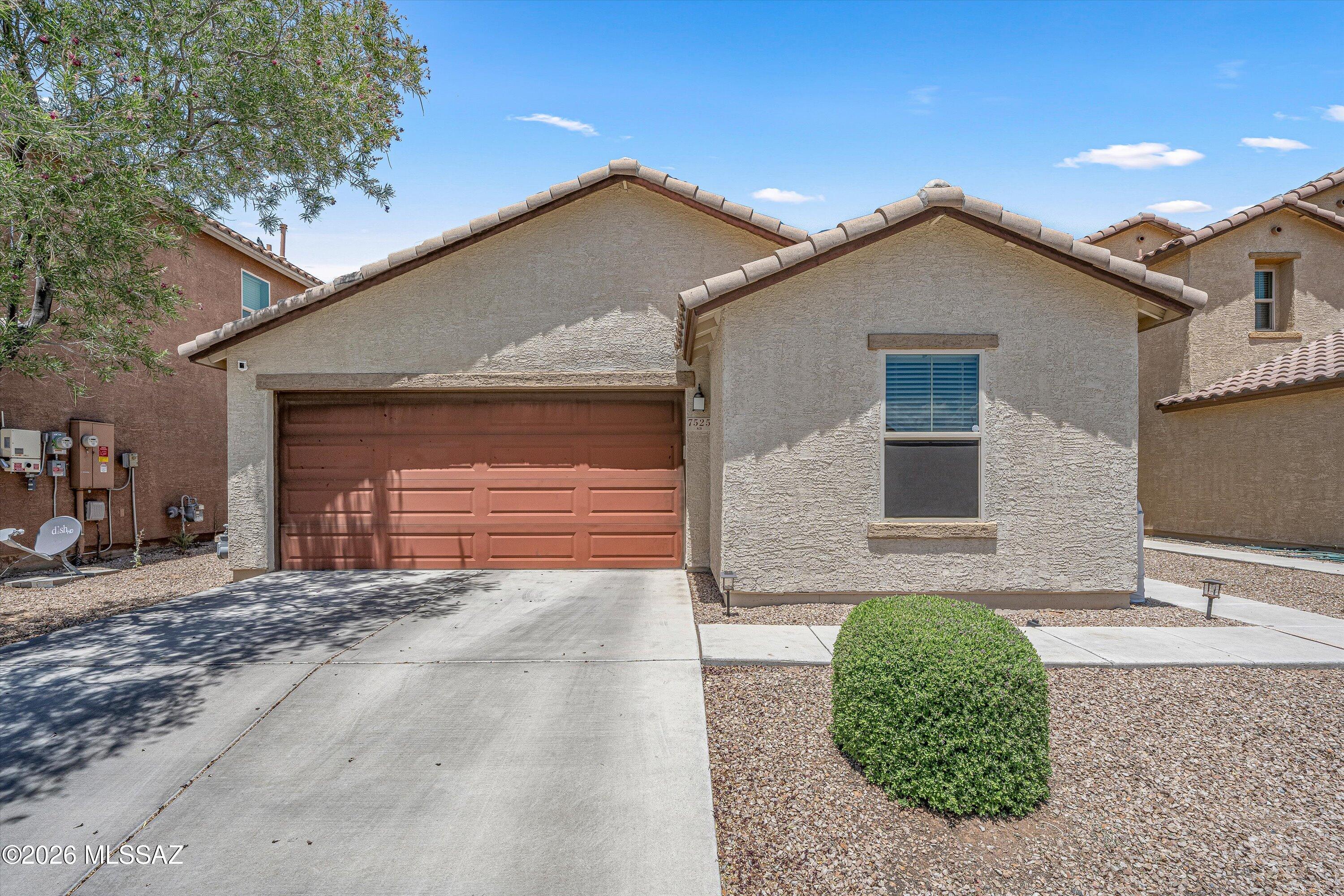 THIS.. is a great eastside home with owned solar! EV charging hookup in a 2 car garage. Split bedroom floorplan with wide open living space and den inside. Kitchen has plenty of storage and counter space and a pantry. Cozy patio extended with pavers and no neighbors behind! Very well cared for since new; one owner!