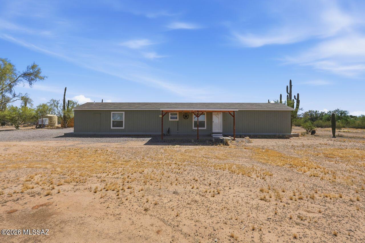 Enjoy peaceful desert living on 3.33 acres with breathtaking mountain views, open skies, and room to truly spread out. This 2024 Cavco 16x72 manufactured home offers 1,152 sq ft with 3 bedrooms and 2 bathrooms, combining modern comfort with a functional layout. The spacious kitchen features a large pantry for added storage, and the primary suite includes a generously sized closet. Step outside and take advantage of RV hookups, wide open space for animals, trailers, and all your recreational toys. Whether you're looking for privacy, room to roam, or a quiet retreat to enjoy desert sunsets and starry nights, this property delivers the best of rural living. This is HOME!