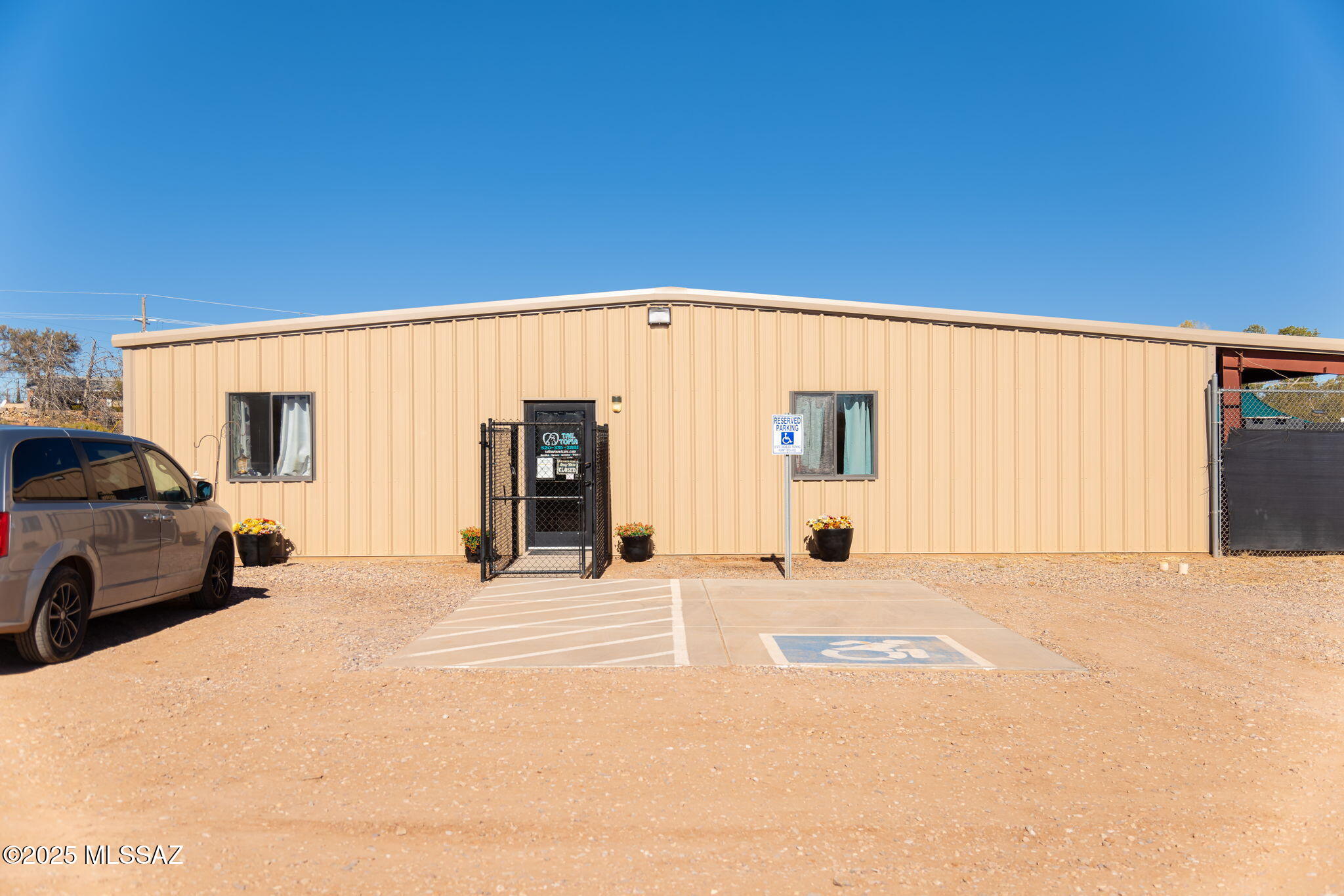 Discover an exceptional opportunity to own a thriving, fully operational pet oasis in the heart of Sierra Vista. Tail Topia is a well established, highly reputable facility designed to meet the growing demand for quality pet care services. This expansive property offers everything needed for boarding, daycare, training, grooming, and specialty pet experiences, all in one beautifully maintained setting. Multiple Indoor & Outdoor Play Zones: Purpose-built spaces designed for enrichment, socialization, and structured play. Grooming & Bathing Area: Fully equipped and ready to generate immediate income from grooming services. Training & Behavioral Spaces: Flexible rooms ideal for obedience classes, agility sessions, or specialty training programs. Secure Perimeter & Safety Features: Fencing, shade structures, drainage systems, and safety protocols already in place.
Ample Parking & Customer-Friendly Layout: Easy drop-off/pick-up for clients and efficient employee workflow.
Whether you're an animal-lover ready to build your dream business, an investor seeking a proven income stream, or a pet-industry professional looking to scale, Tail Topia offers a rare chance to own a well-designed, in-demand facility in a booming service sector.
SBA, small business, and conventional financing options may be available. Contact us today for lending information.