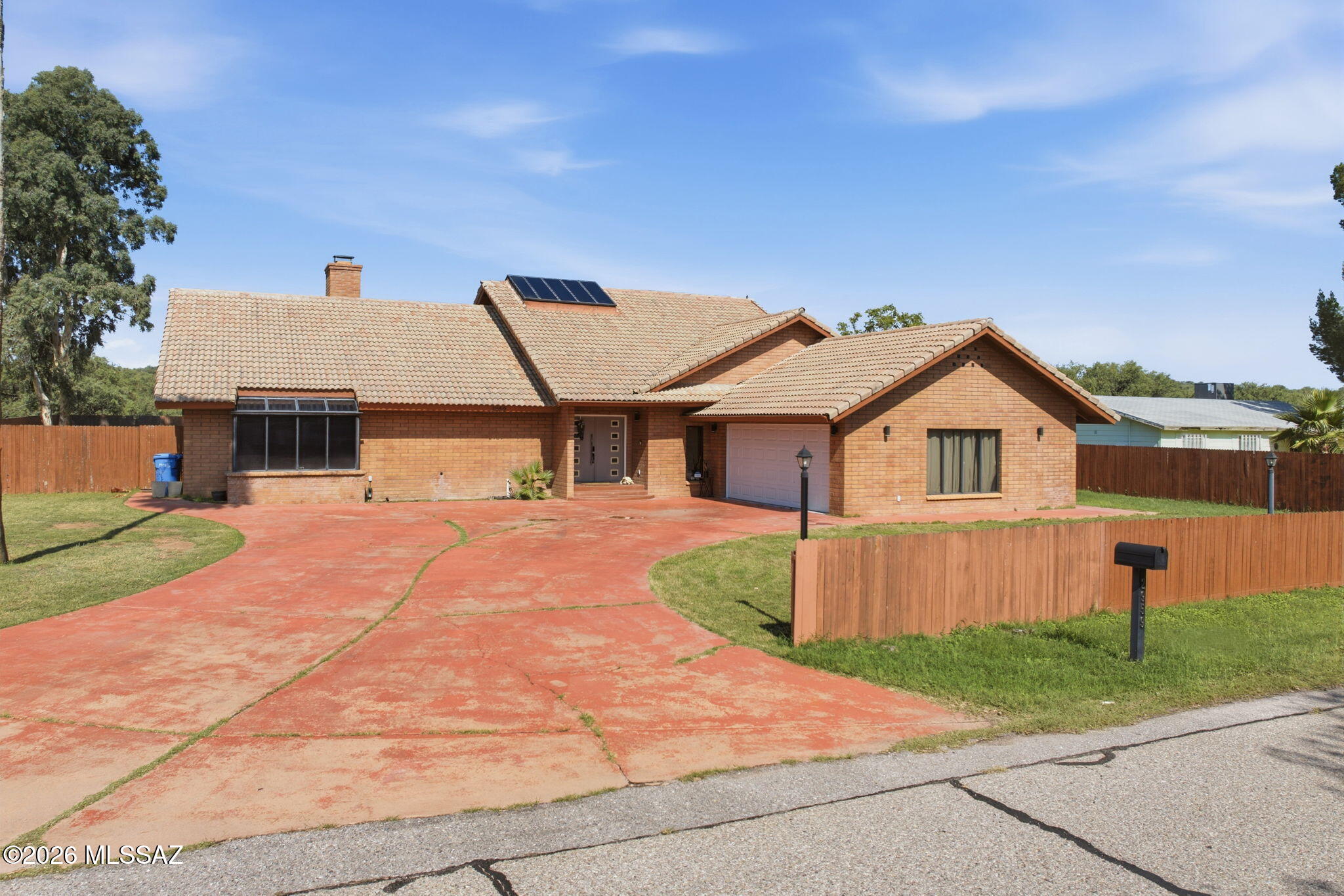 Stunning home with open floor concept that allows you to be in all places at once- kitchen, dining room, living room and entertaining. This home features a beautiful kitchen with granite countertops, 2 electric wall ovens and a gas range cook top. Enjoy the full fenced yard for entertaining or let your four legged friends run freely! Enjoy the secured pool and relax in your own backyard.