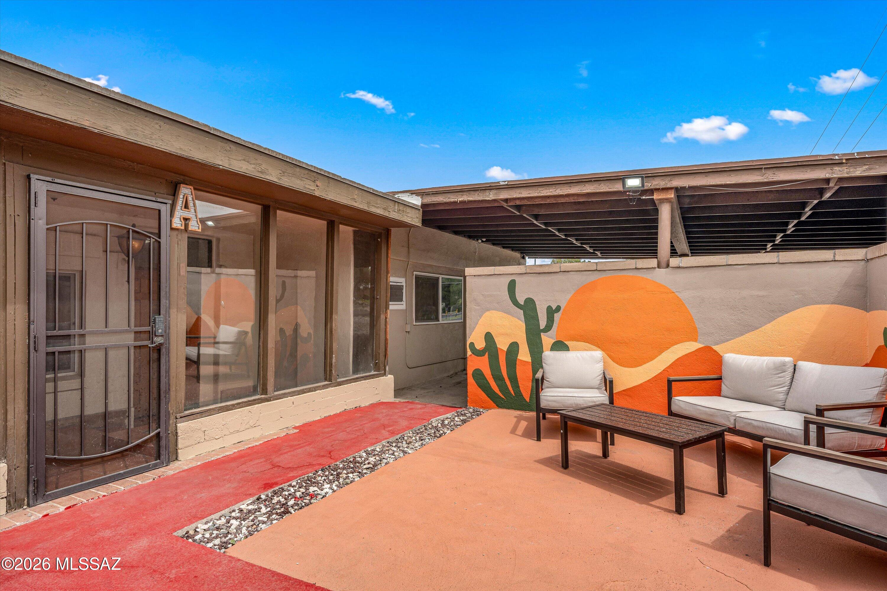 Excellent investment opportunity with four separate rental units and well-designed outdoor spaces ideal for relaxing or entertaining. The property includes a shared courtyard, BBQ area, and a coin-operated laundry room with change machine, creating added convenience for tenants and an additional income stream. Located across from the sought-after Winterhaven neighborhood in central Tucson, with close access to UMC, the University of Arizona, parks, shopping, and dining. The unit mix offers a variety of layouts to appeal to a wide range of renters. The main unit is a spacious 4 bedroom, 2.5 bathroom home of approximately 1,850 square feet, featuring a functional kitchen with stainless steel appliances and a breakfast bar. A separate studio unit offers 1 bedroom and 1 bathroom approximately 500 square feet, complete with a gas stove and full bath. Another unit includes 2 bedrooms and 1 bathroom across approximately 800 square feet with tile flooring and a private patio. The fourth unit features 2 bedrooms and 2 bathrooms at approximately 960 square feet, including a large primary suite with an attached office space.

Each unit has dedicated off-street parking and carport access. The property is well suited for both short-term and long-term rental strategies, giving investors flexibility to meet their goals.

Strong potential, prime location, and multiple income streams make this a standout opportunity.