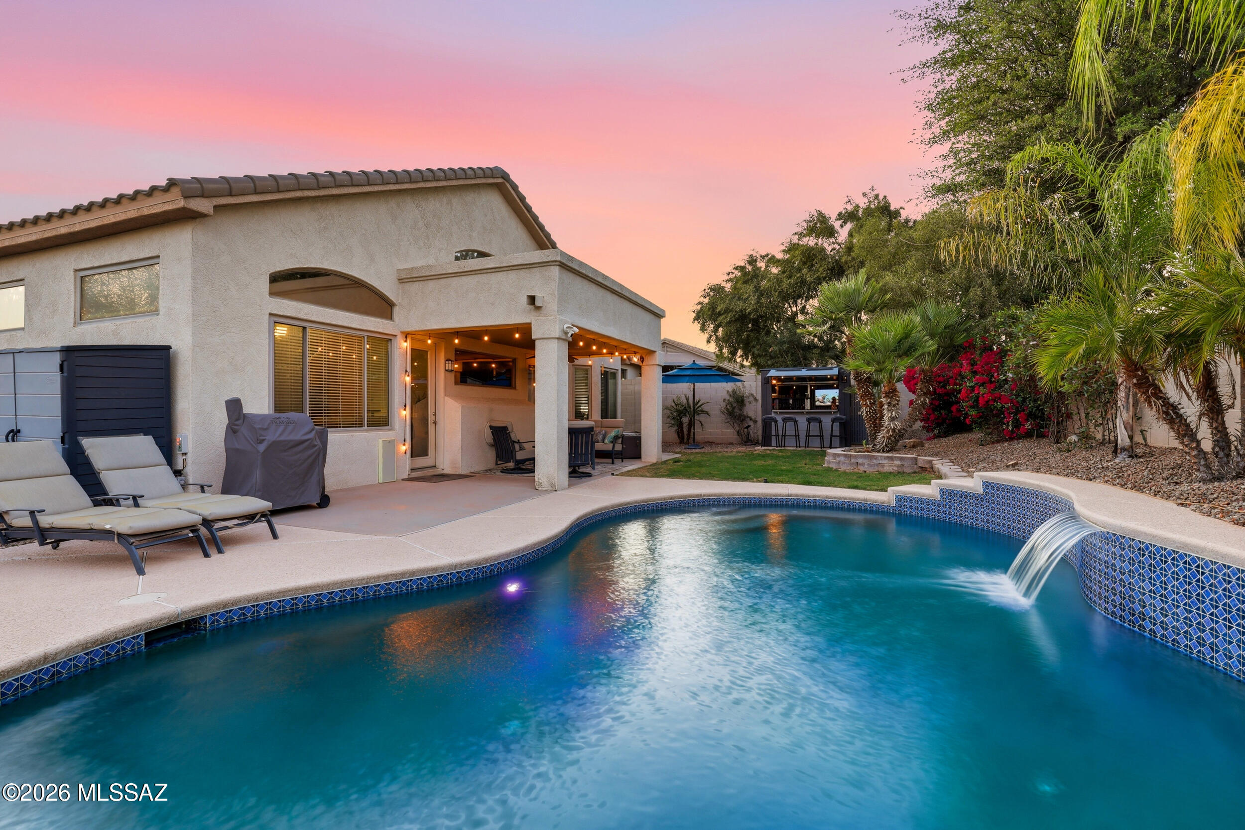 Welcome to your new 2-Story home nestled in Rancho Vistoso. You have 3 bedrooms plus a Den, 2.5 bath, 2,448 Sq.ft. of of living space with a 3-Car Garage. The property features a stunning backyard oasis with Pool that can be heated for year round enjoyment. New Roof Installed in 2026 with transferrable warranty, Full Home Re-piped to Pex with Permits in 2021. Downstairs HVAC was Replaced in 2021, Upstairs HVAC Replaced in 2026. All receipts of work completed included. The upstairs Den can be converted as a 4th bedroom by installing a closet. The Primary Ensuite is located on the main floor of the home for easy separation. With so much work completed on the property, It offers tremendous value with all the work thats been done. Come Schedule a showing today!