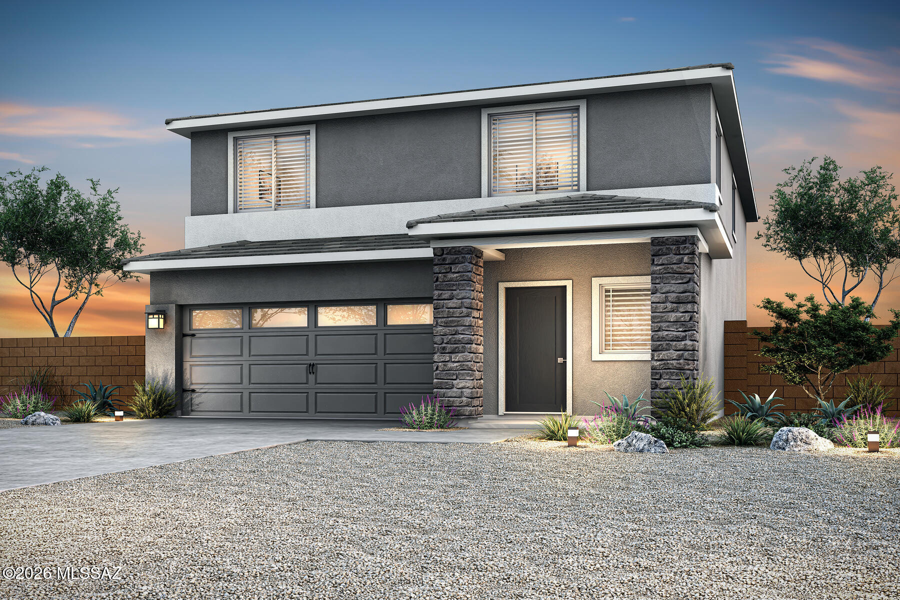 Elevate your lifestyle with this stunning brand-new two-story home, thoughtfully designed for comfort and modern living. Featuring an open-concept layout, the spacious great room flows into a chef-ready kitchen equipped with stainless steel Whirlpool® appliances and sprawling granite countertops perfect for everything from casual family dinners to lively gatherings. A private bedroom and full bathroom on the main floor provide added convenience for guests or family members. Upstairs, a large loft offers flexible space for work, play, or relaxation. With LGI Homes' CompleteHome™ package included at no extra cost, enjoy luxurious upgrades like USB outlets, energy-efficient features and a Wi-Fi-enabled garage door opener. Don't miss your chance to experience this exceptional home