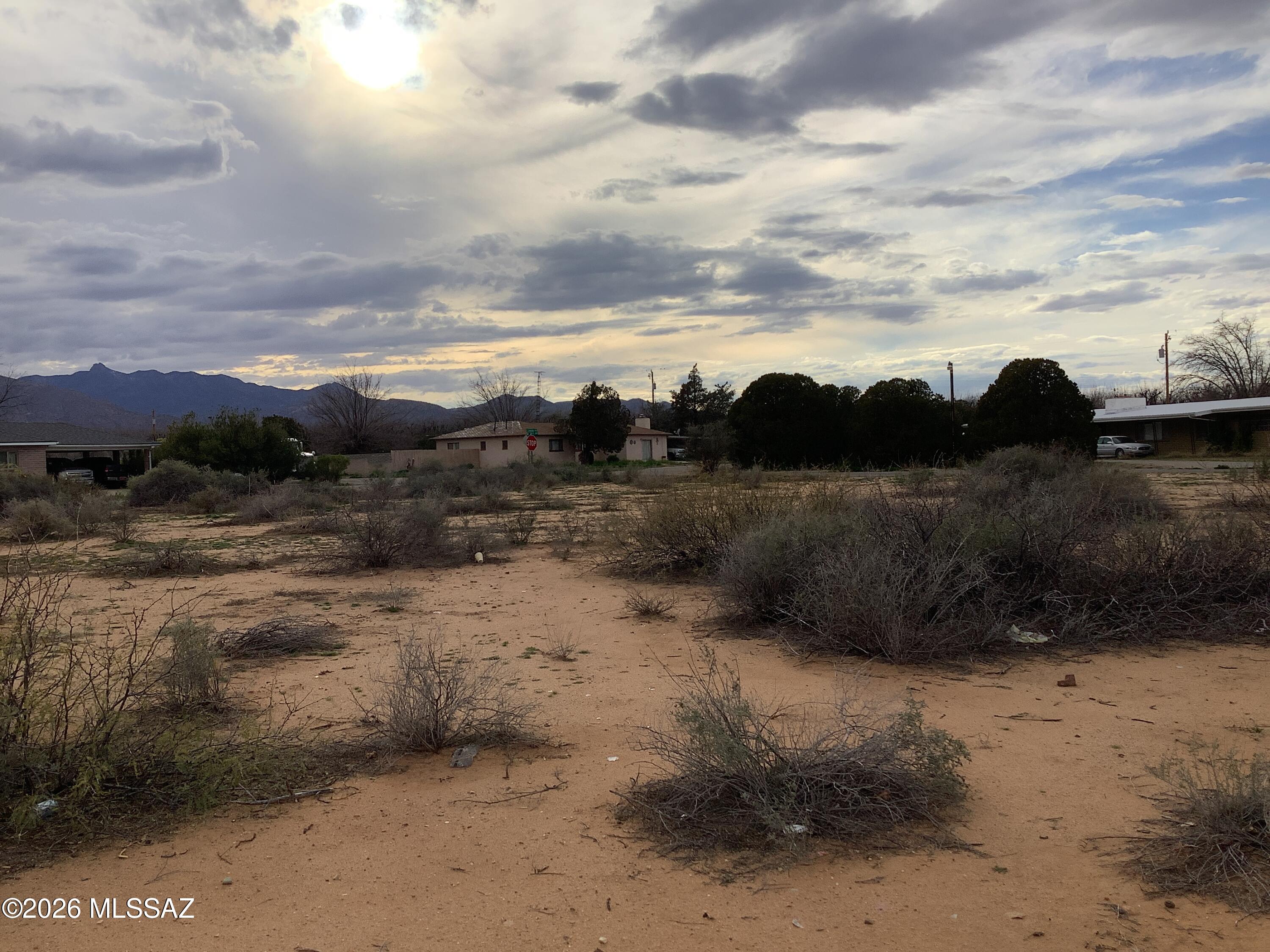 Nice single lot on paved road in an already established neighborhood just a block away from the school. Property has electric to the lot line on the alley access. Beautiful view of the mountains and close to I-10 for easy commute if needed.  Come out and see all that this property has to offer. Seller financing available.