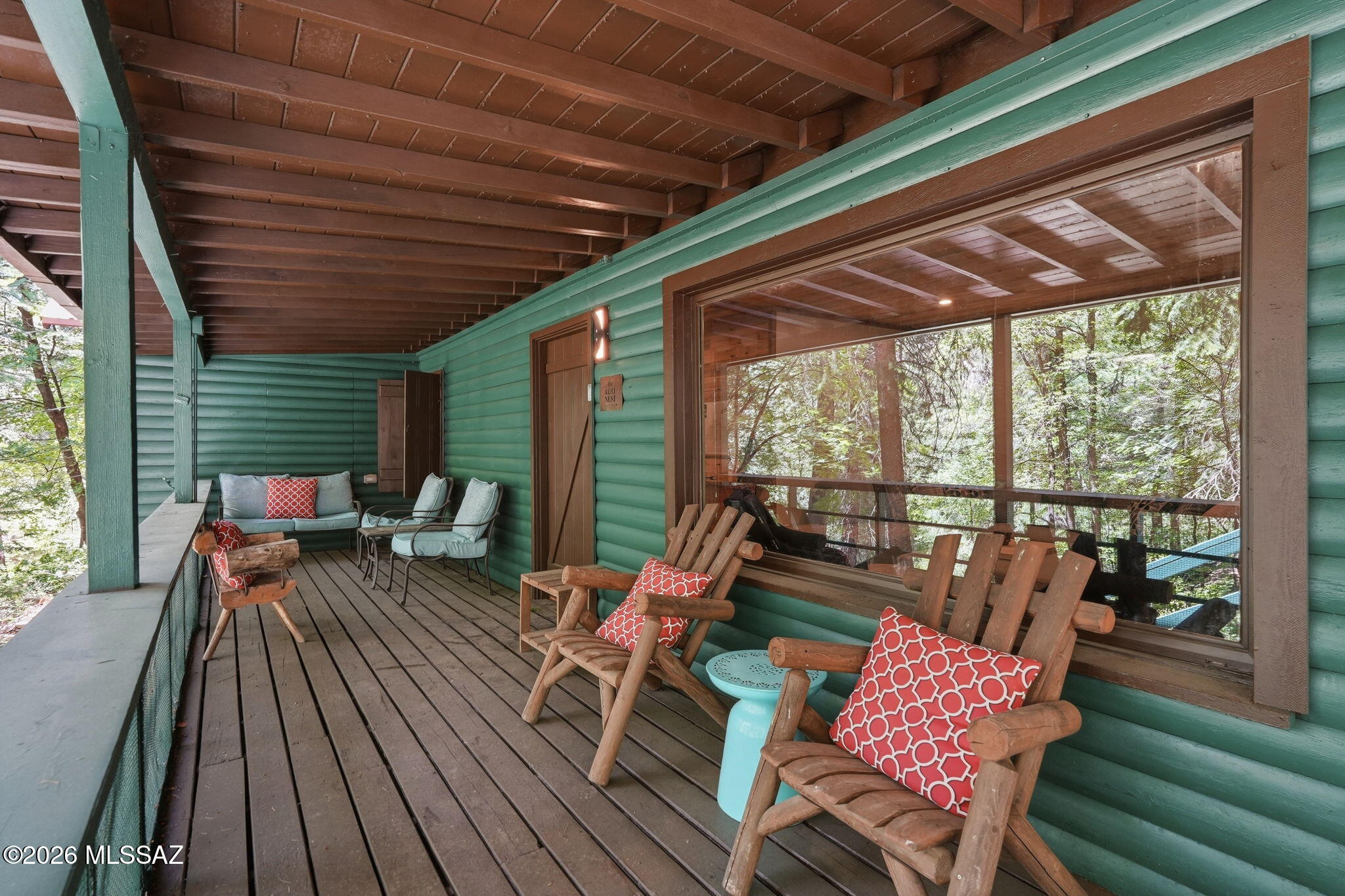 Charming cabin tucked into the woods. On the outskirts of Summerhaven Village and near popular trailheads. Interior has been remodeled and features 1 bed 1 bath with a bunk bed nook. Perfect place to escape the heat in the Ponderosa pines. Gas fireplace in the living room to keep you cozy in the winter months, with a large widow to enjoy the beautiful wooded views. Kitchen with stainless steel appliances. Cabin sits on a large 18,727 sqft lot, ample seating for guests and  plenty of space to expand if wanted. Don't miss out on this great opportunity to own a sweet little cabin in the fully grown Ponderosa Pines.