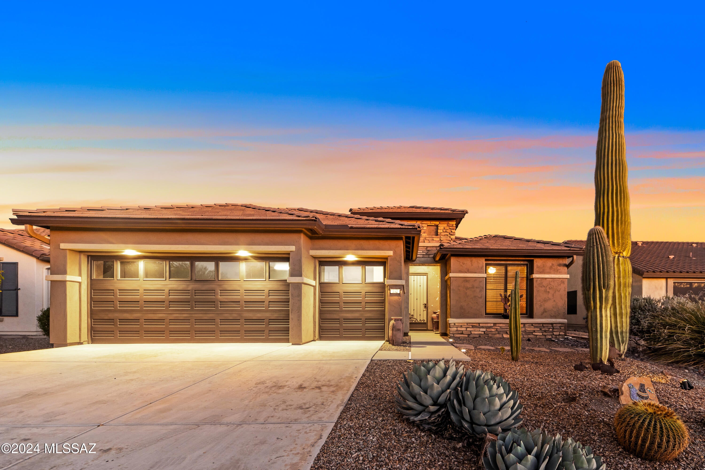 This gorgeous Riva floor plan in Quail Creek has been well maintained and thoughtfully upgraded, it offers comfort, style, and energy efficiency. Nestled on a quiet cul-de-sac, this exceptional property features a dedicated golf cart garage and PAID-OFF SOLAR PANELS.

The home's curb appeal shines, while the interior welcomes you with elegant finishes and thoughtful details throughout. The kitchen features a large island, stainless steel appliances, a gas stove, soft-close cabinetry, and convenient pull-out drawers. The custom Ruvati catering sink, complete with all attachments, is perfect for those who love to cook, entertain, and prepare meals. Enjoy added peace of mind with a new reverse osmosis water filtration system and water softener, providing enhanced water quality throughout the home. Plantation shutters add timeless , while exterior solar screens help keep the interior cooler and more comfortable.

The guest bedroom offers a Murphy bed, allowing the space to easily transition to suit your needs. Step outside to the low-maintenance backyard, where a newer pergola creates the perfect setting for relaxing, enjoying your morning coffee, or entertaining family and friends.

With its desirable cul-de-sac location, dedicated golf cart garage, energy-efficient features, stylish upgrades, and inviting outdoor living space, this move-in-ready home offers the perfect blend of convenience and comfort.

Furniture may be available for purchase through a separate bill of sale.