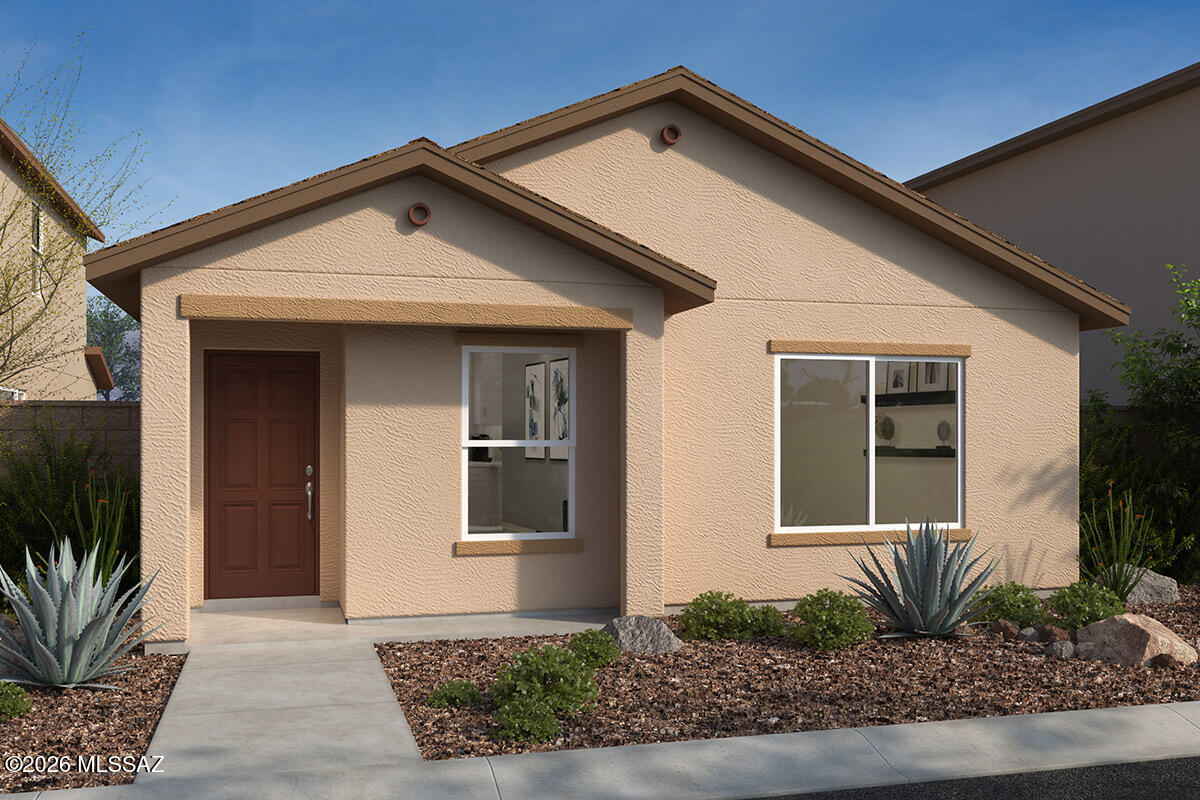 Located in a new community by Tumamoc Hill, this single-story home features ceramic tile flooring with the option to upgrade and a dedicated laundry space. The modern kitchen showcases an island, granite countertops, cabinets in choice of two colors, a pantry, and Whirlpool® stainless steel appliances, including a gas range, vented hood over range, and dishwasher. The primary bedroom boasts a walk-in closet. Storage space includes coat and linen closets and two-car garage. This is a floor plan listing. Home is to be built and buyer may choose features and homesites that are not included in this base price. Call today for more information. Base price range does not include lot premiums and/or additional upgrades other than included features. Property taxes are not available to date