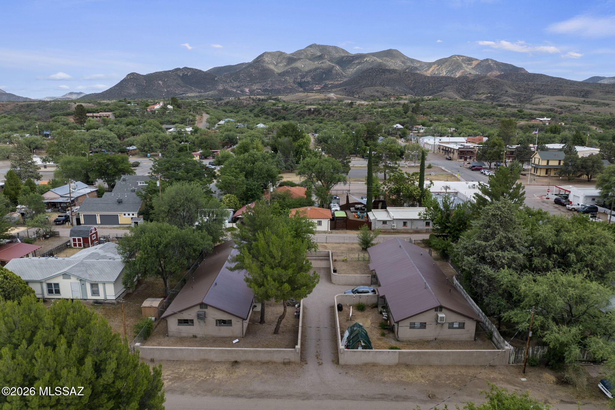 Incredible investment opportunity! This well-maintained fully occupied 4-plex is ideally located in the heart of the Town of Patagonia, offering an excellent location with convenient access to local shops, restaurants, and other amenities. The property features a brand-new metal roof, providing long-term durability and added value. Whether you're looking to expand your investment portfolio or live in one unit while generating rental income from the others, this versatile property offers exceptional potential.