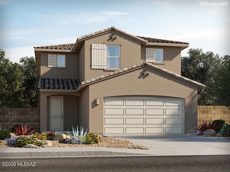 Brand new, energy-efficient home available by Jun 2026!  Beautiful open floorplan that includes a spacious kitchen with island and a great room that leads to a covered patio.  You can use the fourth bedroom just off the great room for a TV room, an office, or hobby room and it has a walk-in closet.  Visit the Hanson Ridge community in Vail, Arizona.  Set against the stunning backdrop of the Rincon Mountains, this community is located within the highly desirable Vail School District and provides easy access to the 1-10 and major employment centers.  Move-in ready with a washer, dryer, fridge, and whole-home blinds; closing in 60 days or less - guaranteed.  We'll reimburse up to $5,000 for delays we cause.