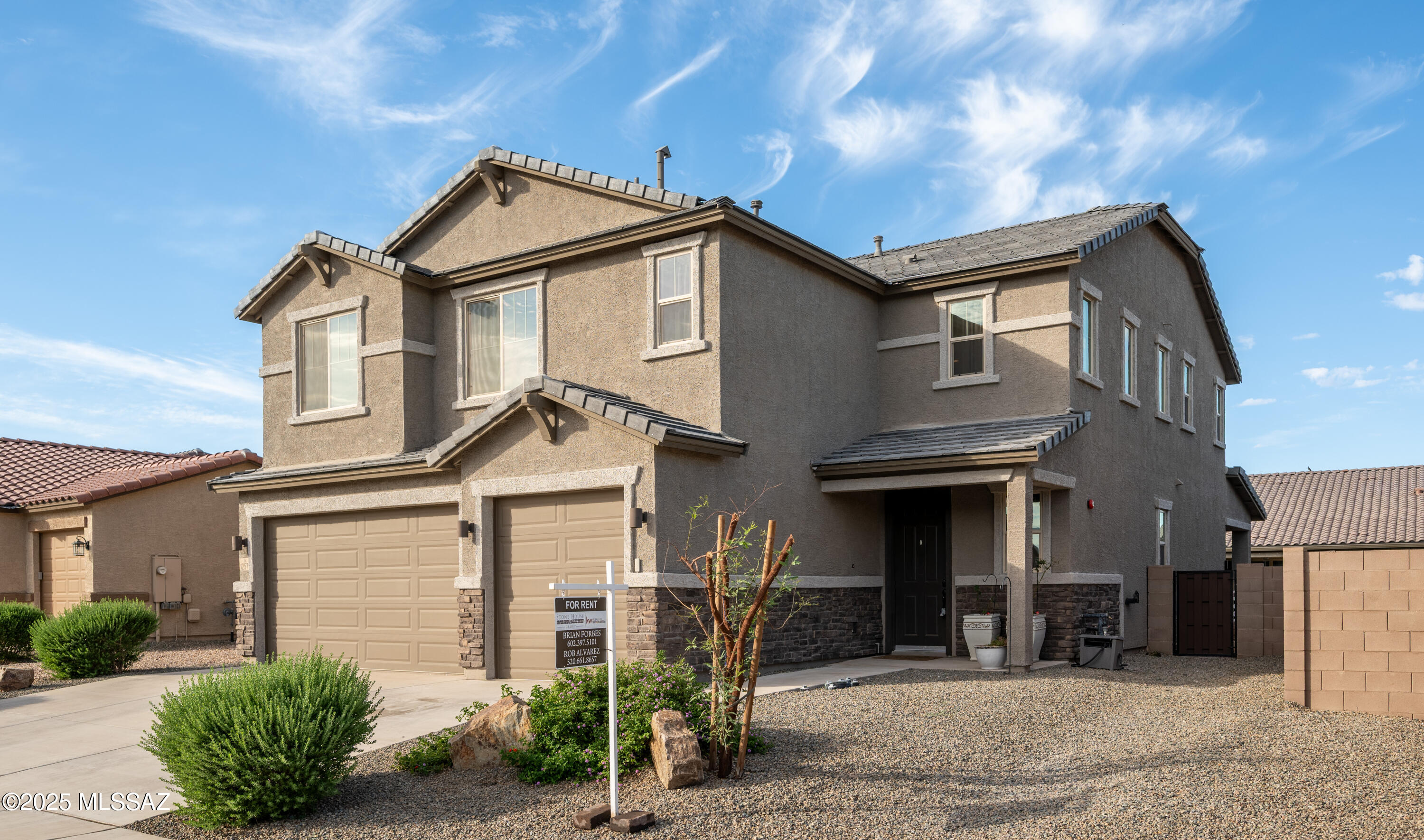 Welcome to this beautiful five bedroom, three bathroom home in the highly sought-after Gladden Farms community! Design with both comfort and style in mind, this home features a spacious open floor plan, perfect for entertaining and every day living. The gourmet kitchen is a chef's dream, boasting a large island, ample counter space, and modern finishes. A large bedroom downstairs with a full bath. Upstairs, enjoy the huge loft that provides additional living space, surrounded by three generously sized bedrooms and the Primary bedroom. Large 3 car garage with epoxy flooring, all appliances stay. Close to parks and schools.