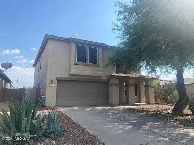 4 bed, 2 bath two story home with pool.  Located in Continental Ranch with nice access to amenities and town via I-10.  Lots of living space with living room, family room and loft.  Split bedroom plan.  Kitchen has an island with lots of cabinets.  Master suite includes double vanities, walk in closet, and balcony with nice views.  Home needs some TLC but there is a lot of value here.  Take a look.