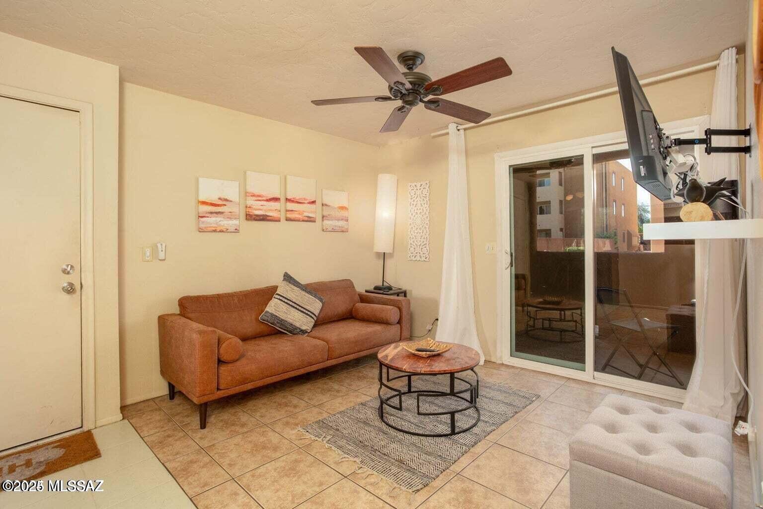 Ground-floor condo at Casa Club Condominiums! This well-located unit at 1810 E Blacklidge Dr #106 offers easy, stair-free living with a functional layout designed for comfort and convenience. The open living area is filled with natural light and flows effortlessly into the dining space and kitchen, making it ideal for everyday living or low-maintenance ownership.

The ground-level location provides added accessibility and privacy, while allowing quick access to the community's amenities. Casa Club Condominiums is known for its lush grounds and resort-style pool, creating a relaxed atmosphere just minutes from the University of Arizona, Banner Medical Center, downtown Tucson, and major commuter routes.
Looking for a primary residence, winter retreat, or investment, this has it all.