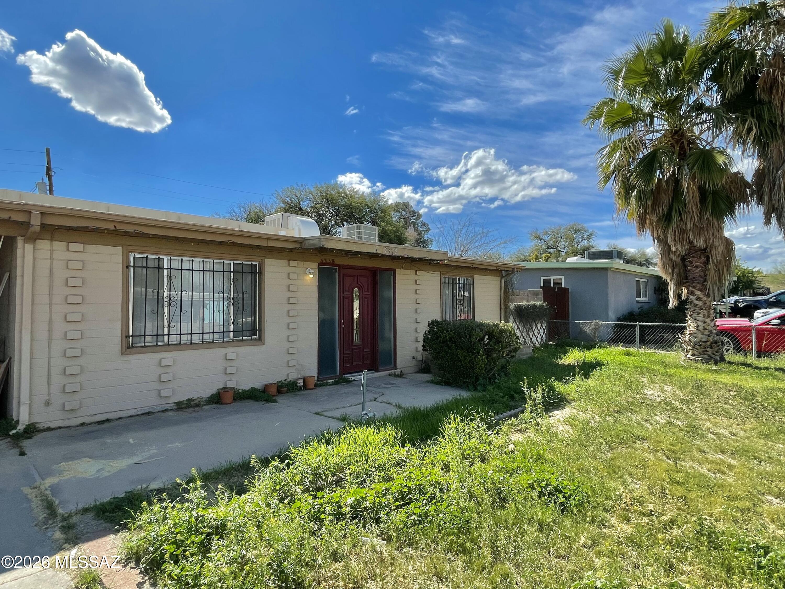 Ranch-style 3 bedroom 1 bath home.  Open kitchen into the family/dining room area. Open master suite with Arizona room attached. Ceiling fans in every room, lots of closet space. Large back yard with tiled covered patio, solar energy efficient home with lots of extras. Great family house.